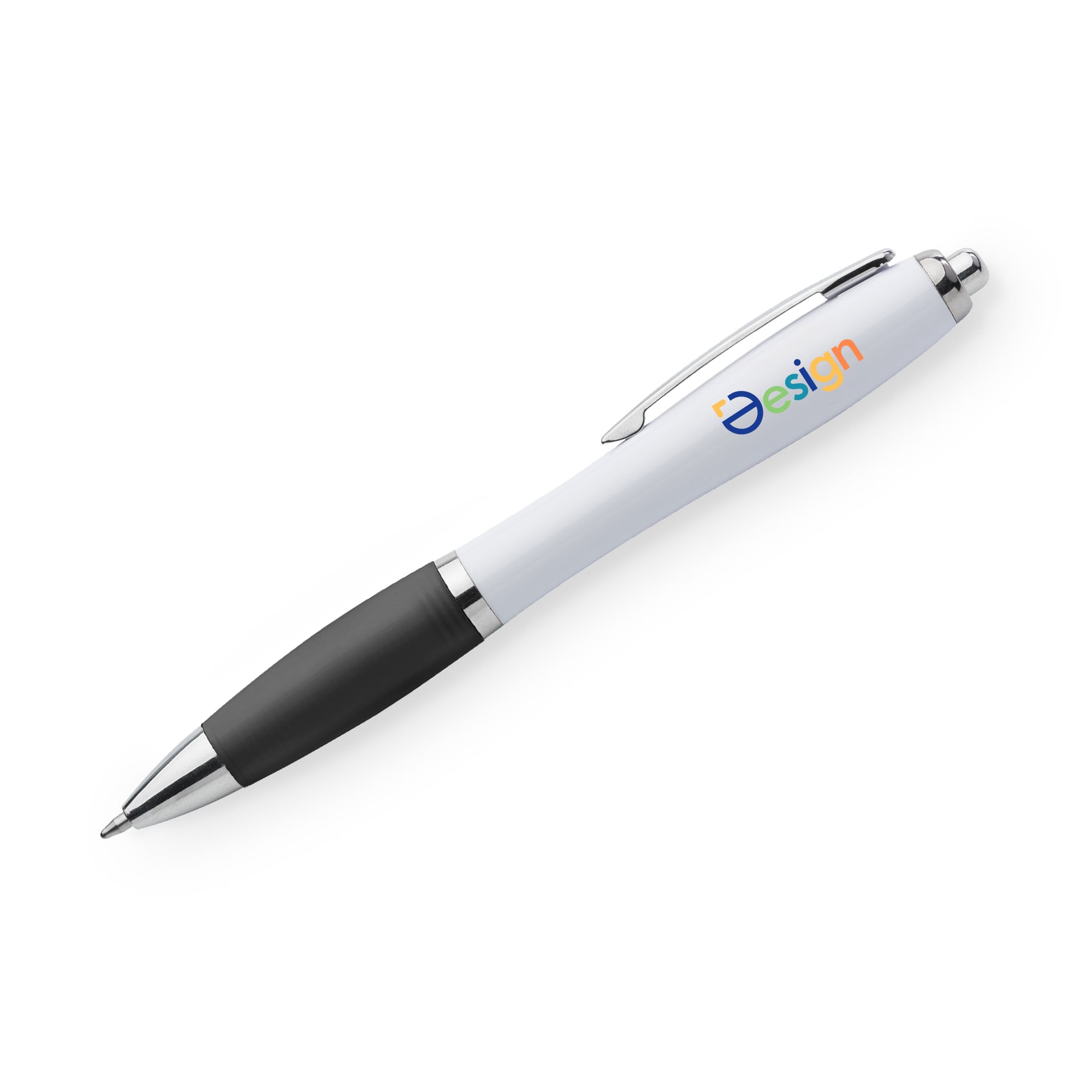 Stylo | Avec grip en caoutchouc | Quadrichromie
