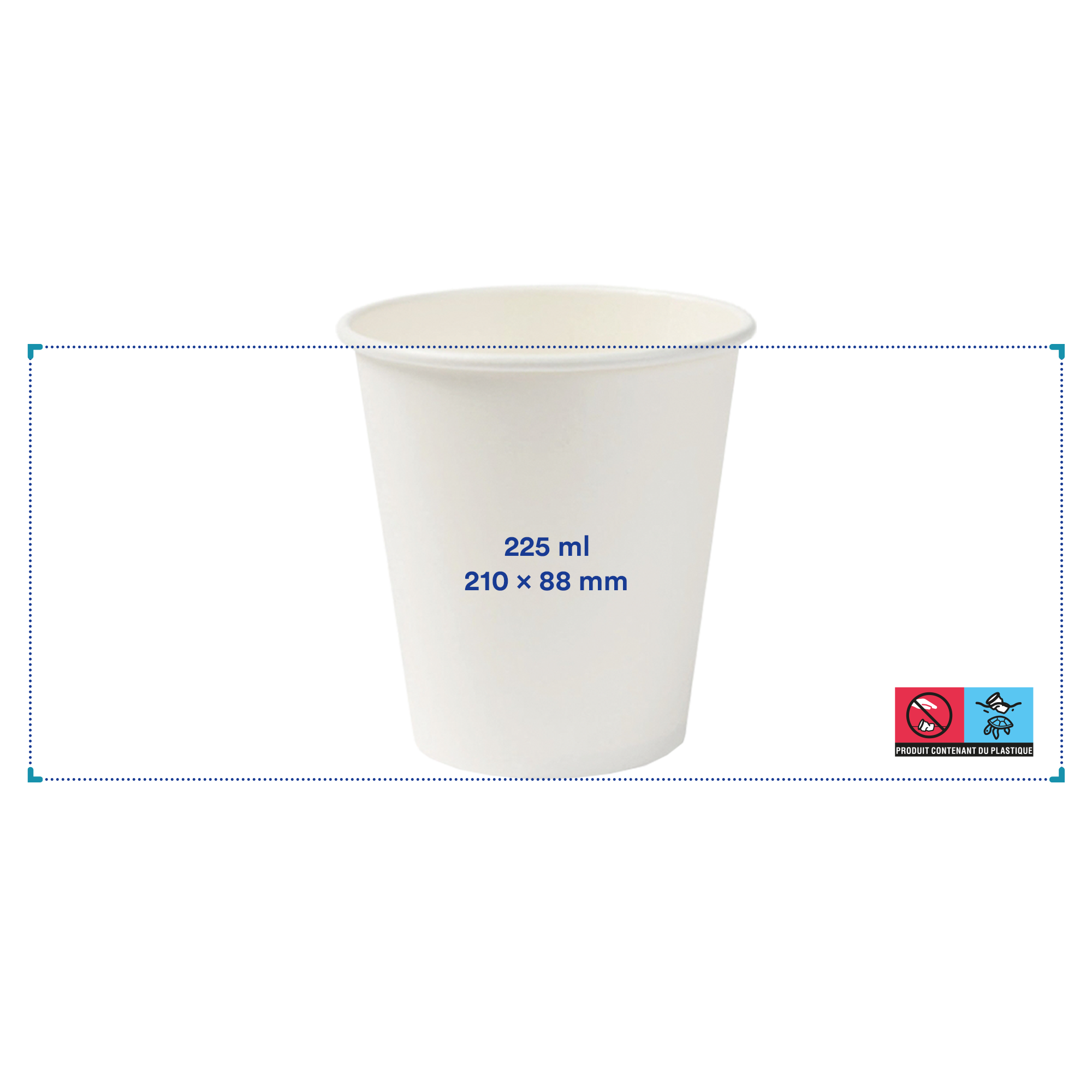 Papierbecher MaxiDouble – 225 ml | Doppelwandig | Vollfarbdruck