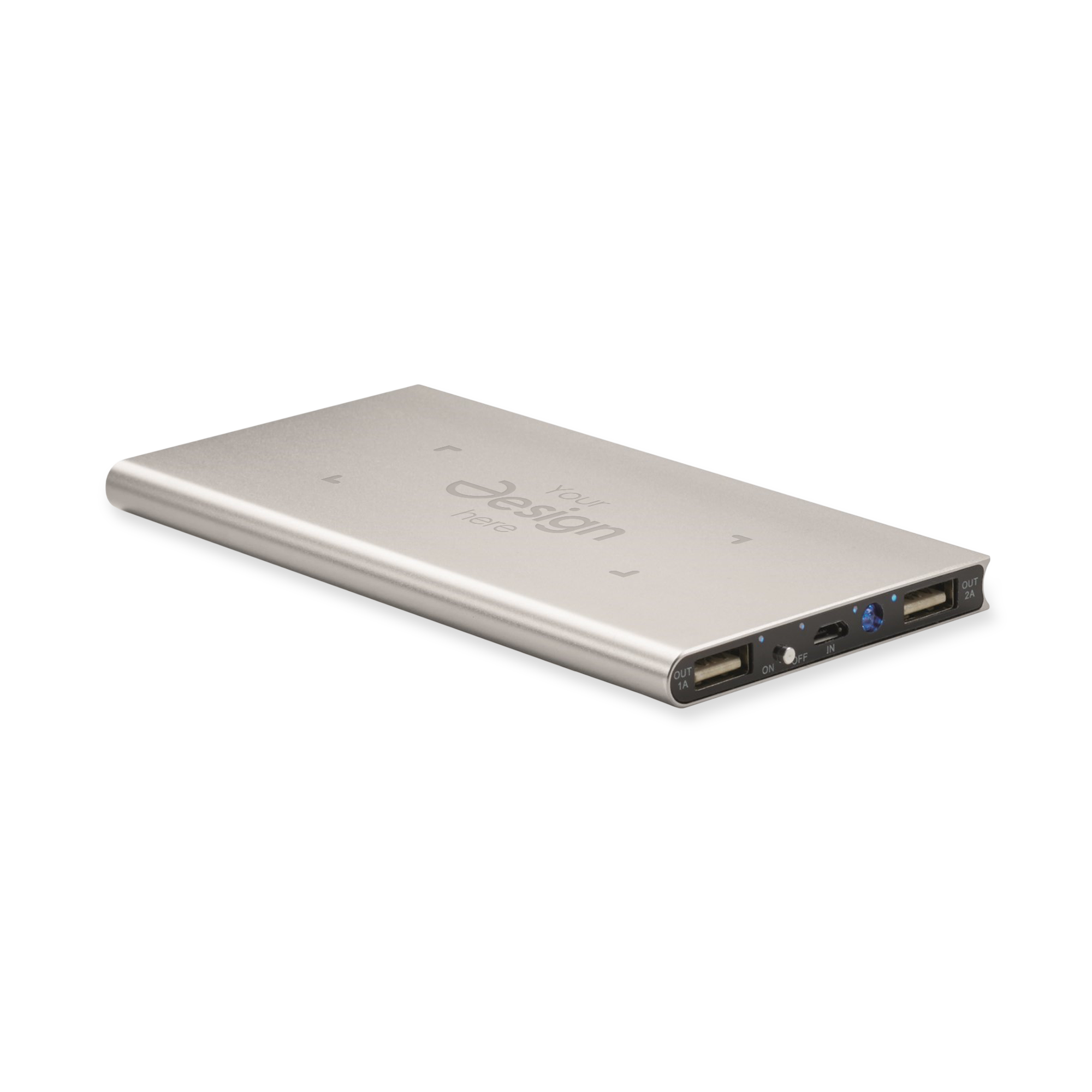 Powerbank Marlin | 8000 mAh | Aluminium | Vollfarbe