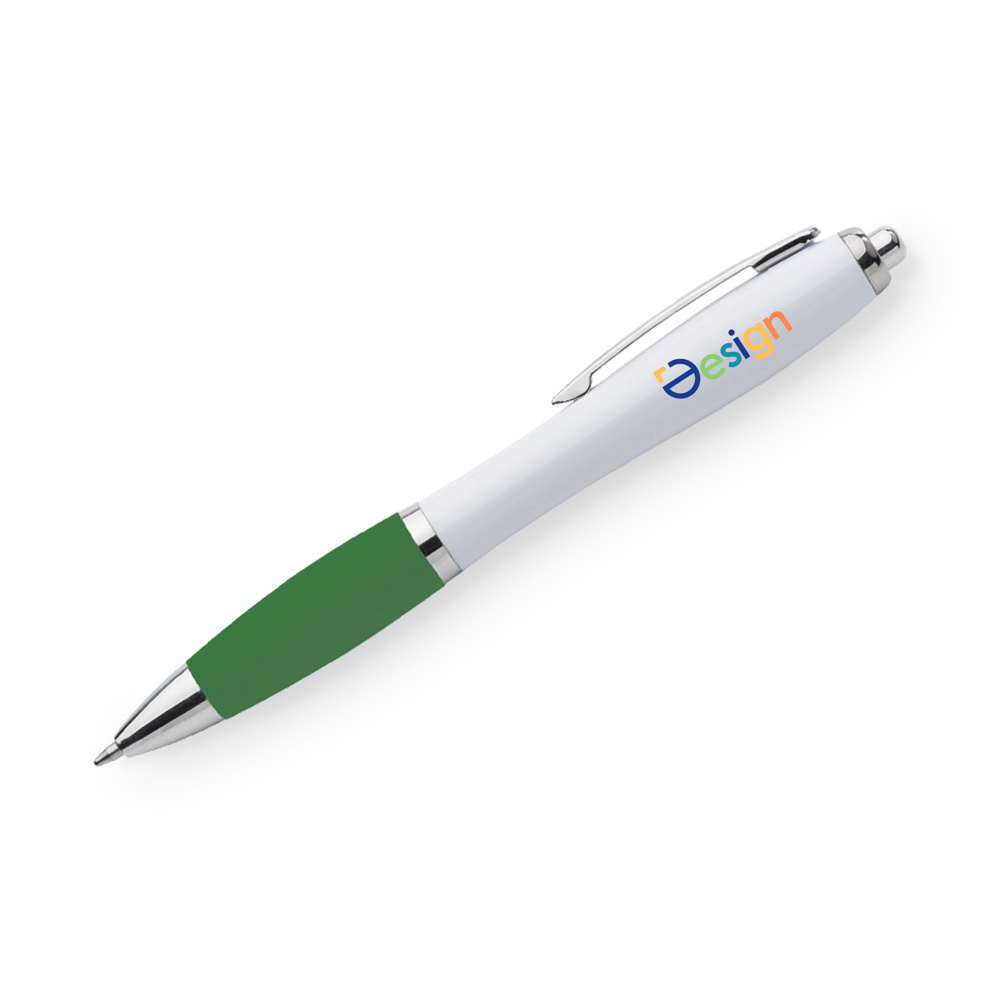 Stylo | Avec grip en caoutchouc | Quadrichromie