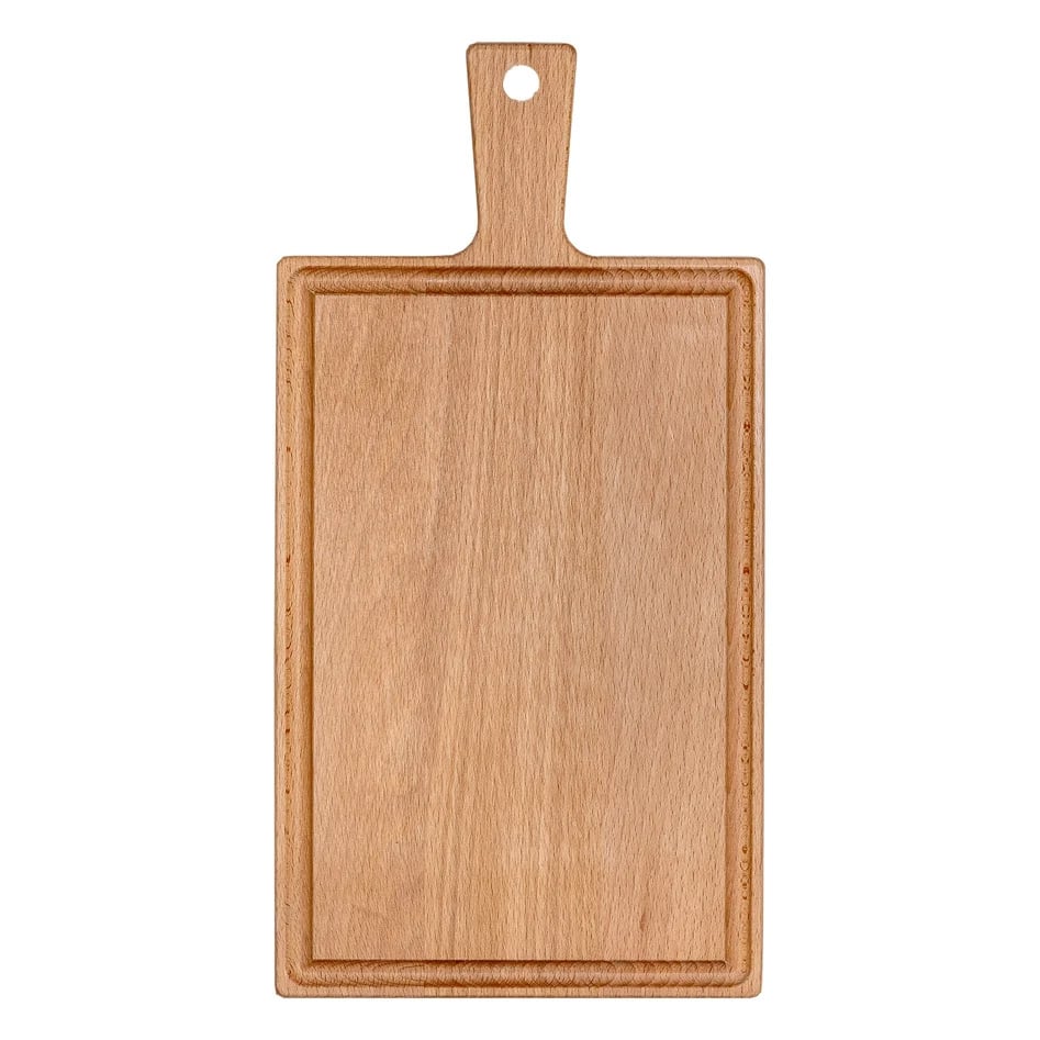 Servierbrett – Buchenholz | 33 × 16 cm | Saftrille