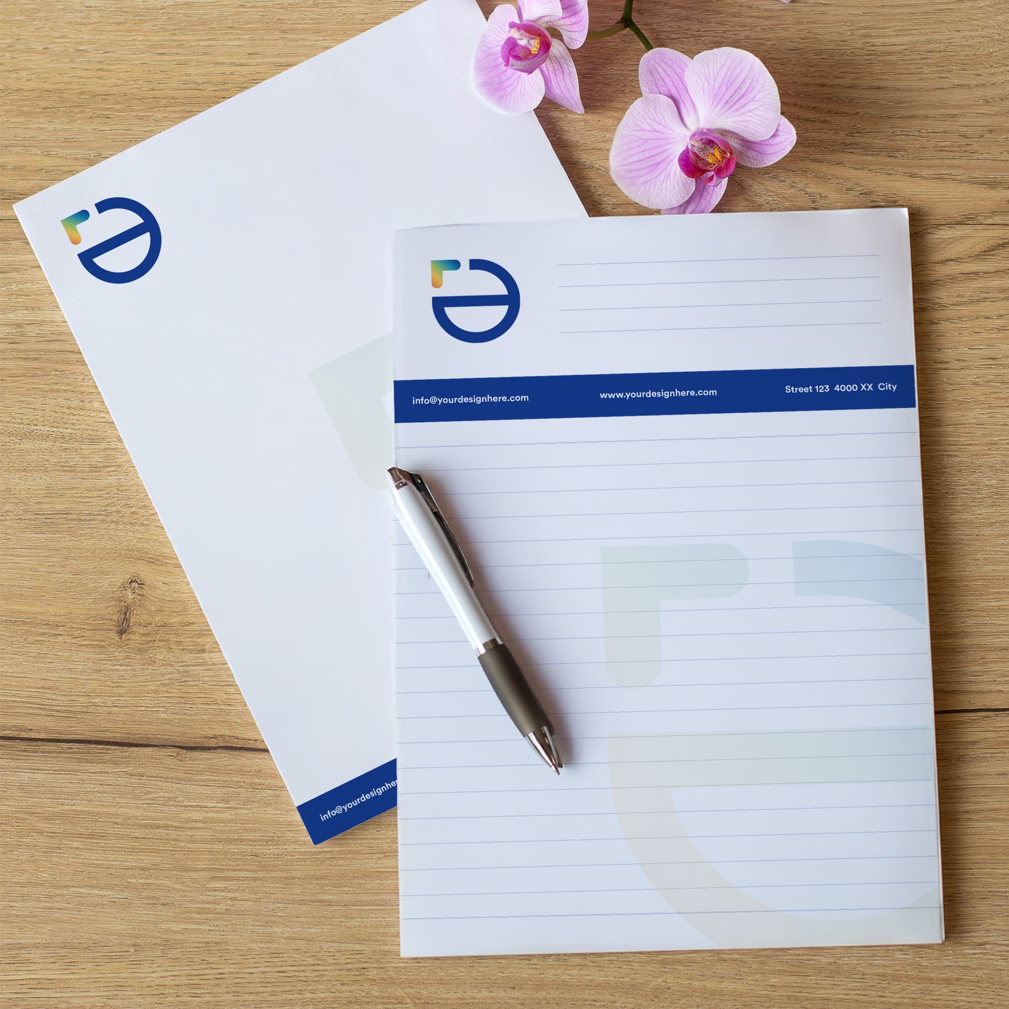 Blocco note - A4 | 25-100 fogli a righe | Quadrichromia