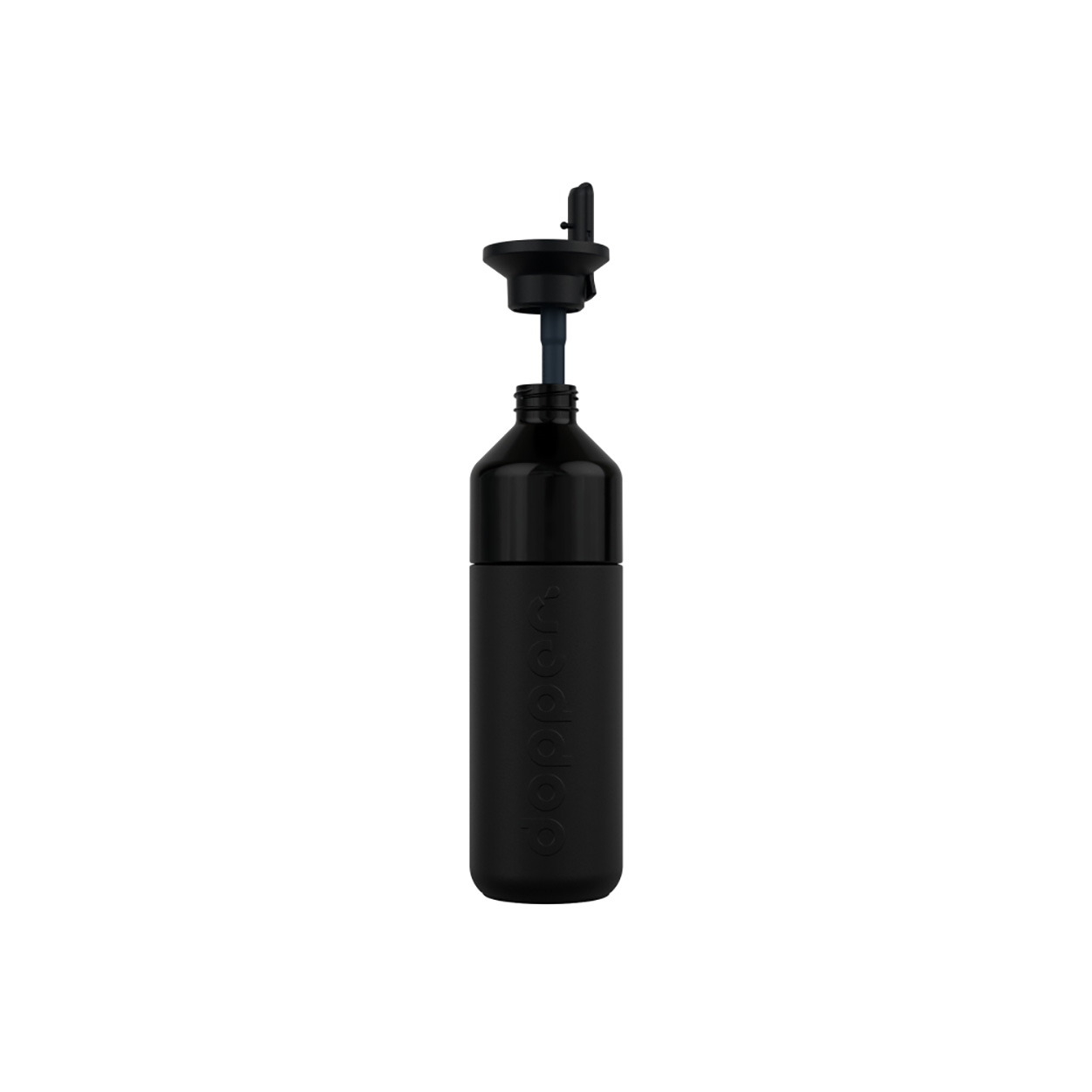 Dopper Insulated straw flip - 580 ml | Zwart | Thermosfles | Full Colour