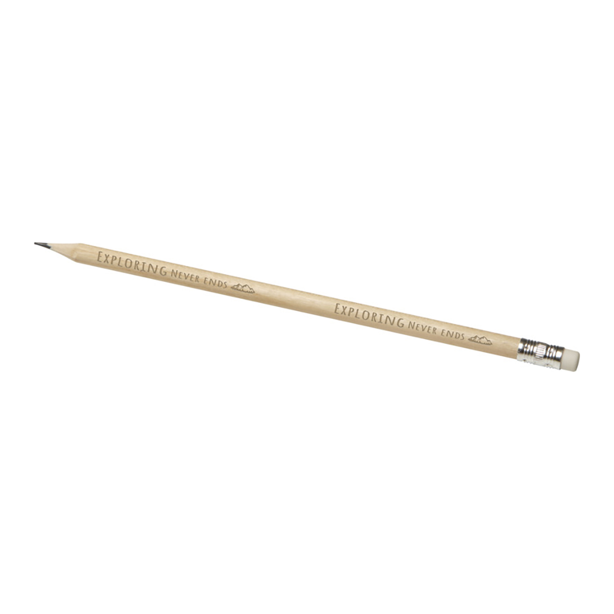 Crayon avec gomme - Naturel | Taillé | Bois FSC