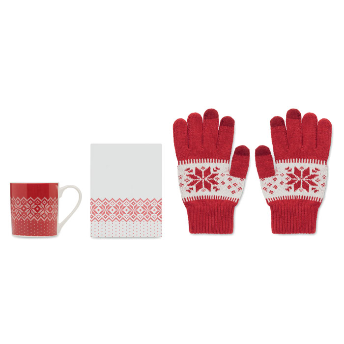 Set Regalo Invernale – Tazza 300 ml | Guanti Touchscreen | Confezione Regalo