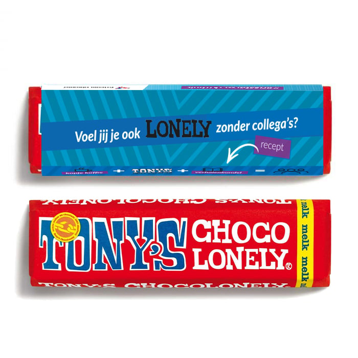 Tony's Schokolade - Riegel | 50 gr | Vollfarbdruck Banderole