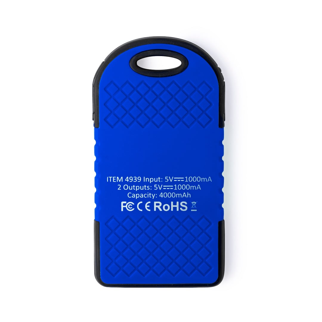 Solar-Powerbank Milo | 4000 mAh | Karabiner