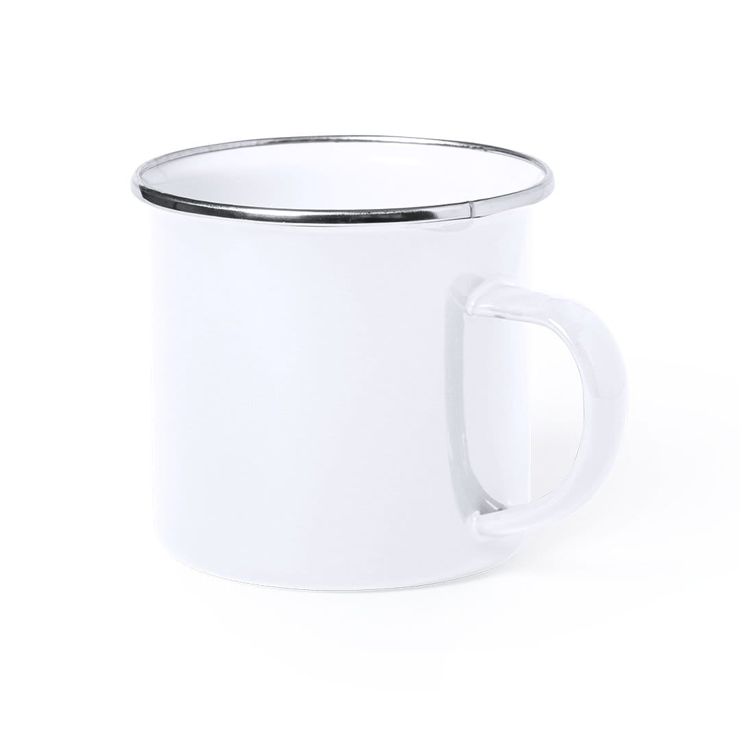 Emaille mok Emira - 380 ml | Gekleurd | 1 Kleur bedrukking