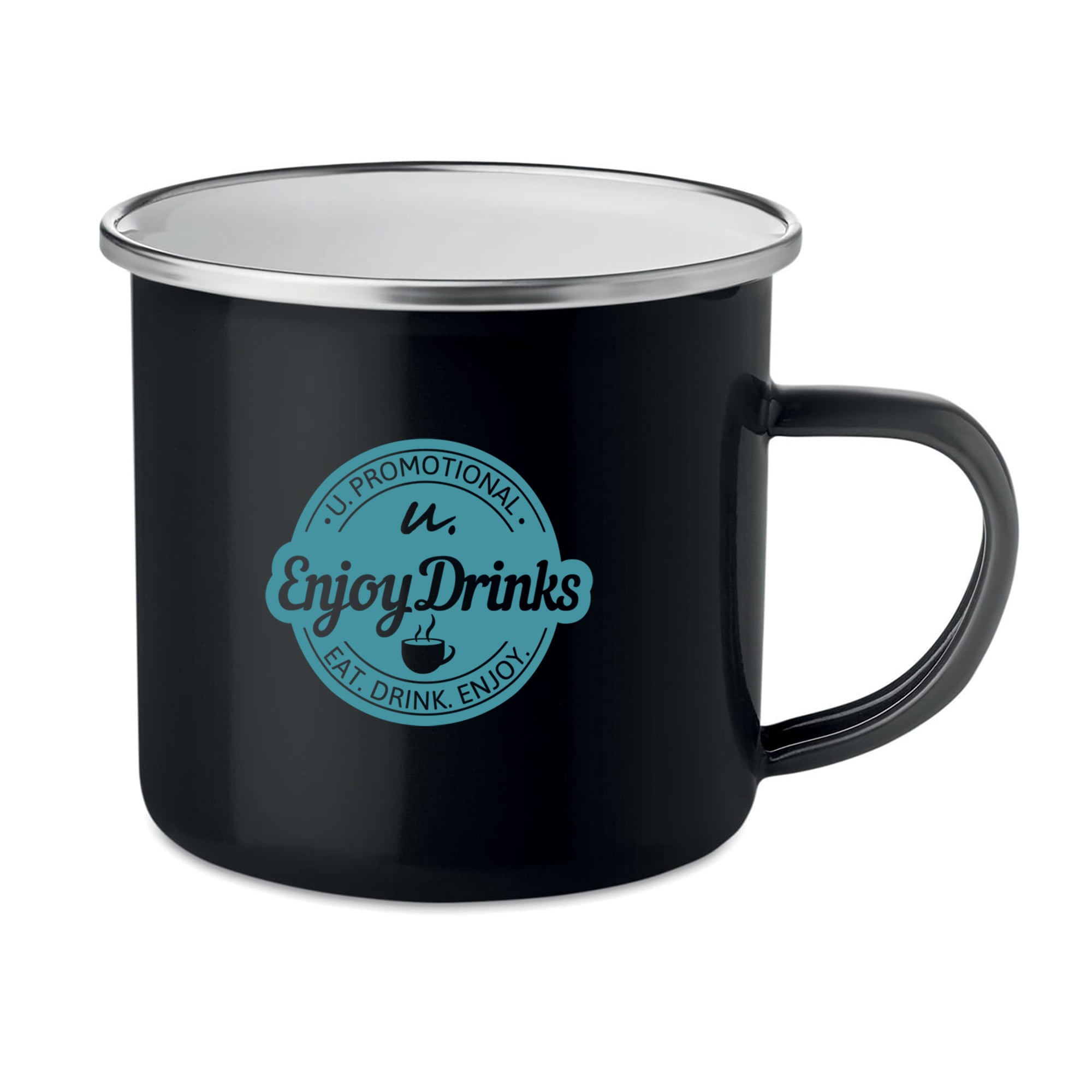 Mug en émail - 350 ml | Métal et émail | Emballé individuellement