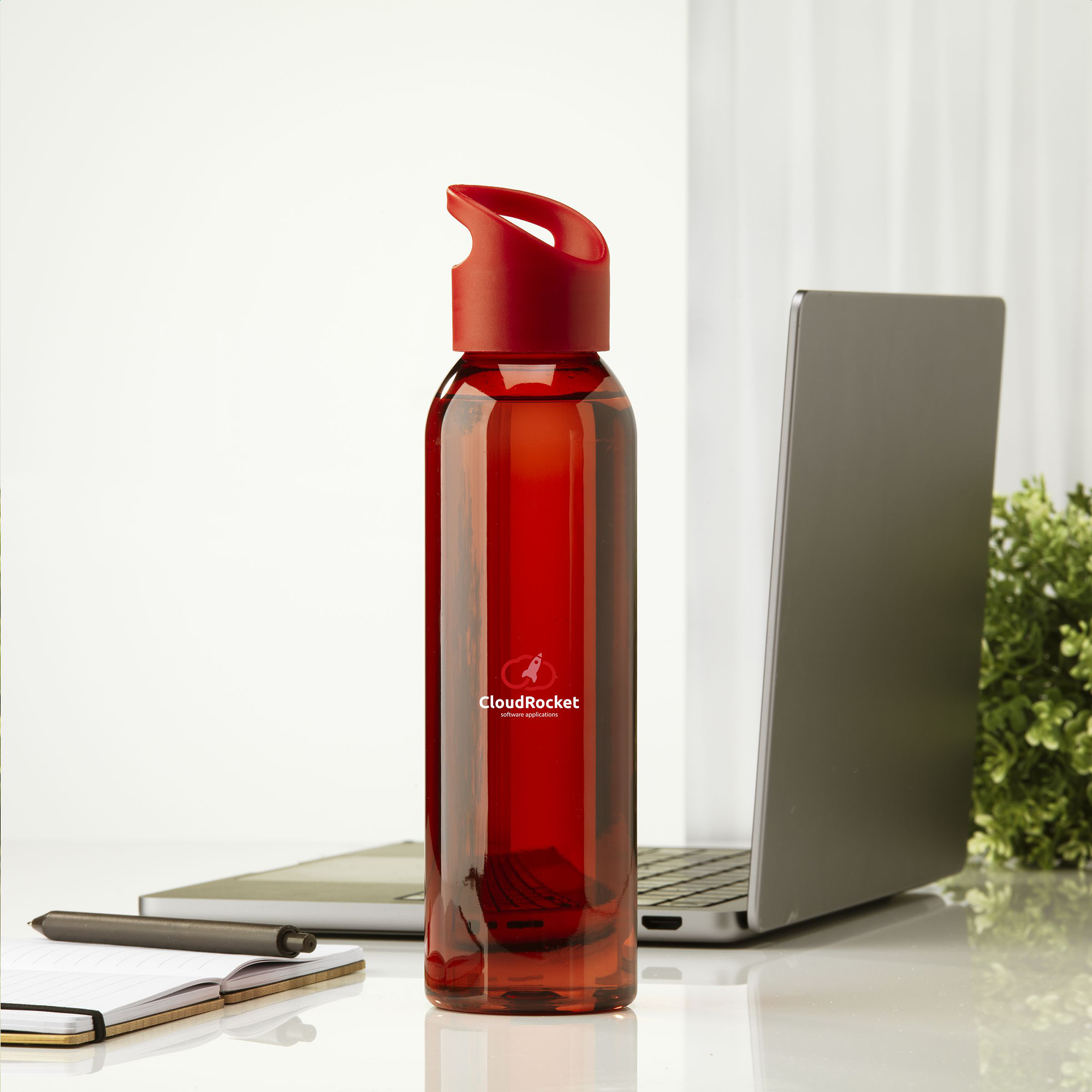 Wasserflasche aus RPET – 650 ml | Klare Optik | GRS-zertifiziert | Schraubdeckel | Auslaufsicher