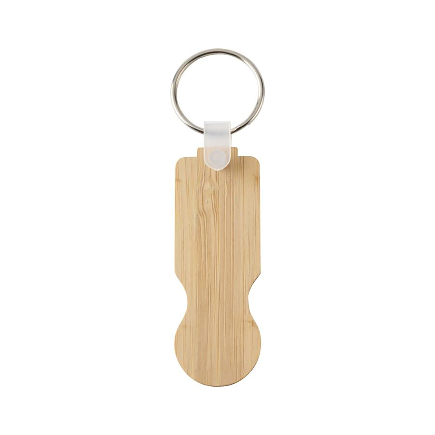 Portachiavi in bambù - Naturale | Gettone per carrello | FSC Bambù