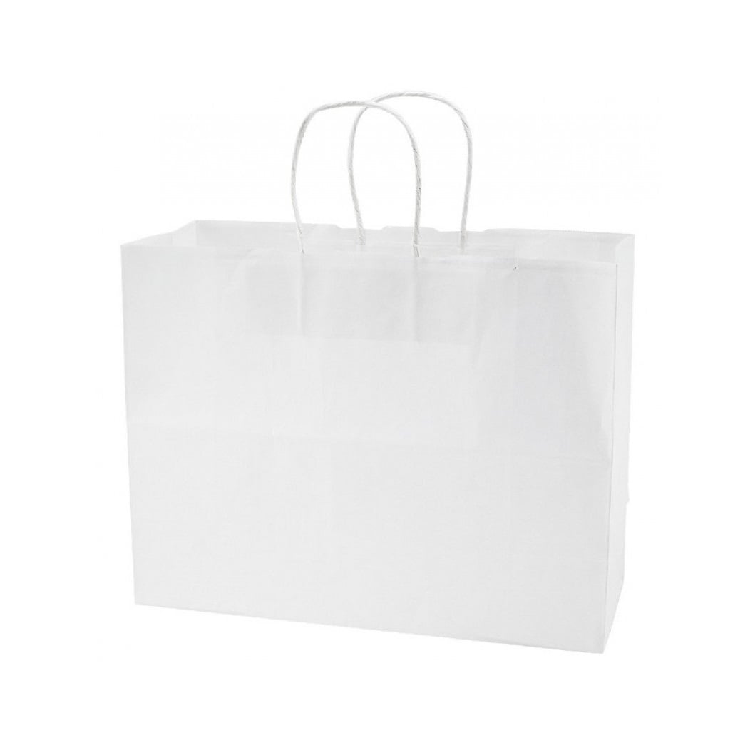 Papier-Shopper Jolin - A3 | 54x14x44 cm | Weiß/Braun