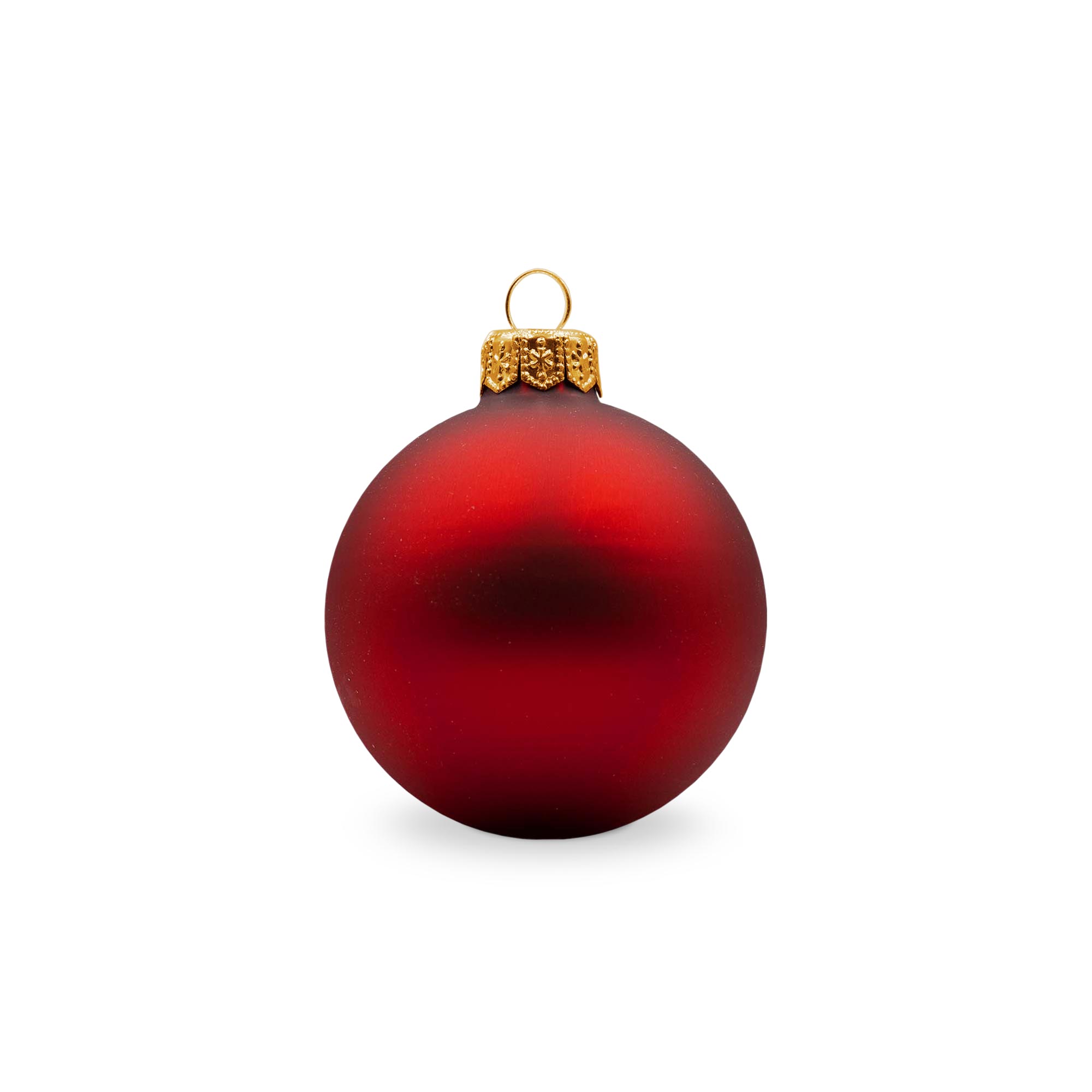 Boule de Noël – 66 mm | Finition mate | Attache dorée | Impression 1 à 4 couleurs