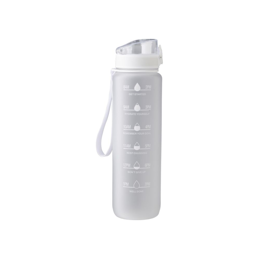 Bouteille rPET 1000 ml – Finition mate | Dragonne | Étanche | Suivi d’hydratation