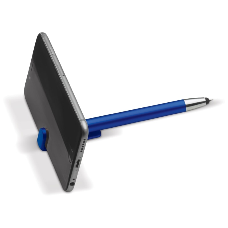 Stylo stylet | Multifonctionnel | Avec support téléphone | Impression jusqu'à 4 couleurs