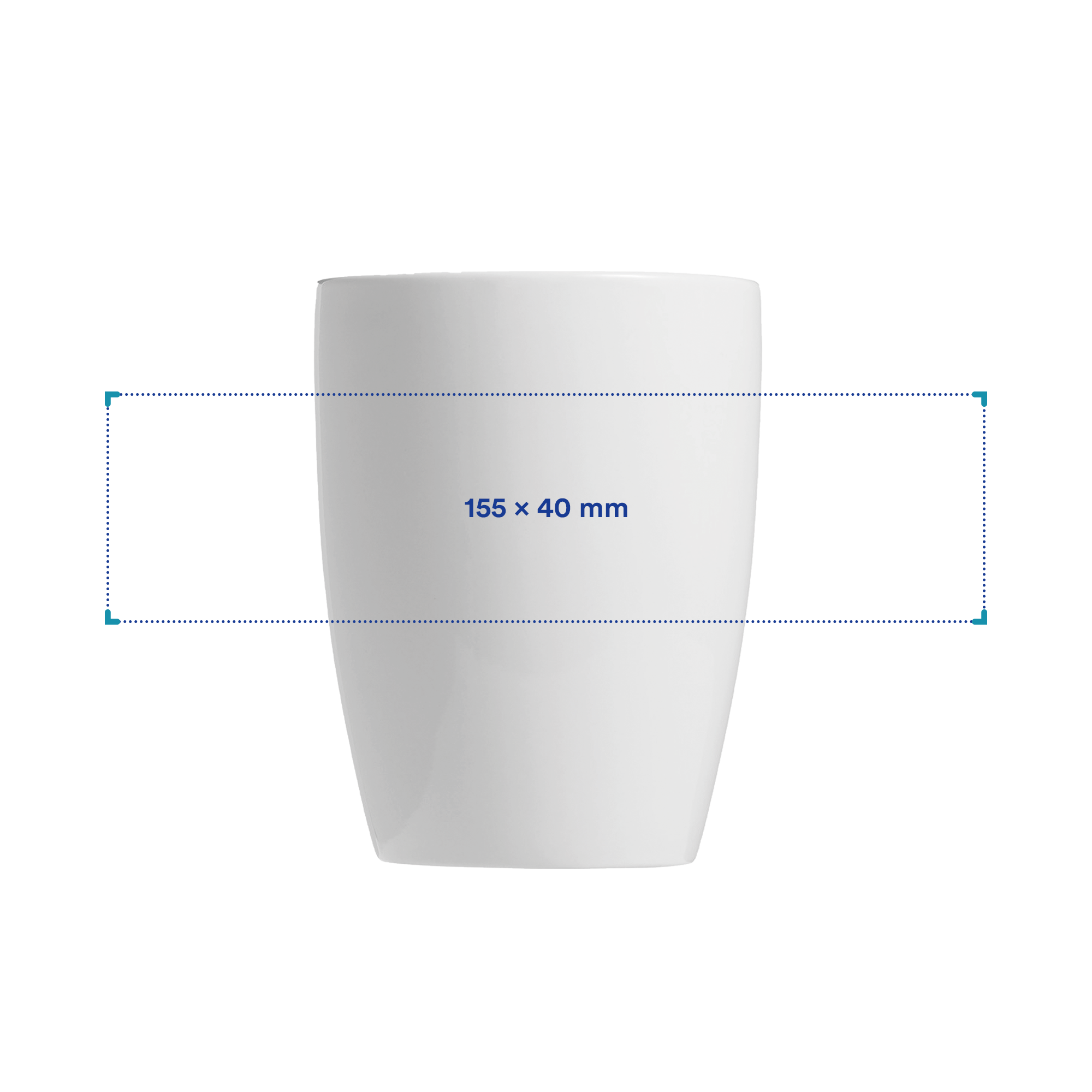 Mug blanc - 350 ml | Impression jusqu'à 1 couleur