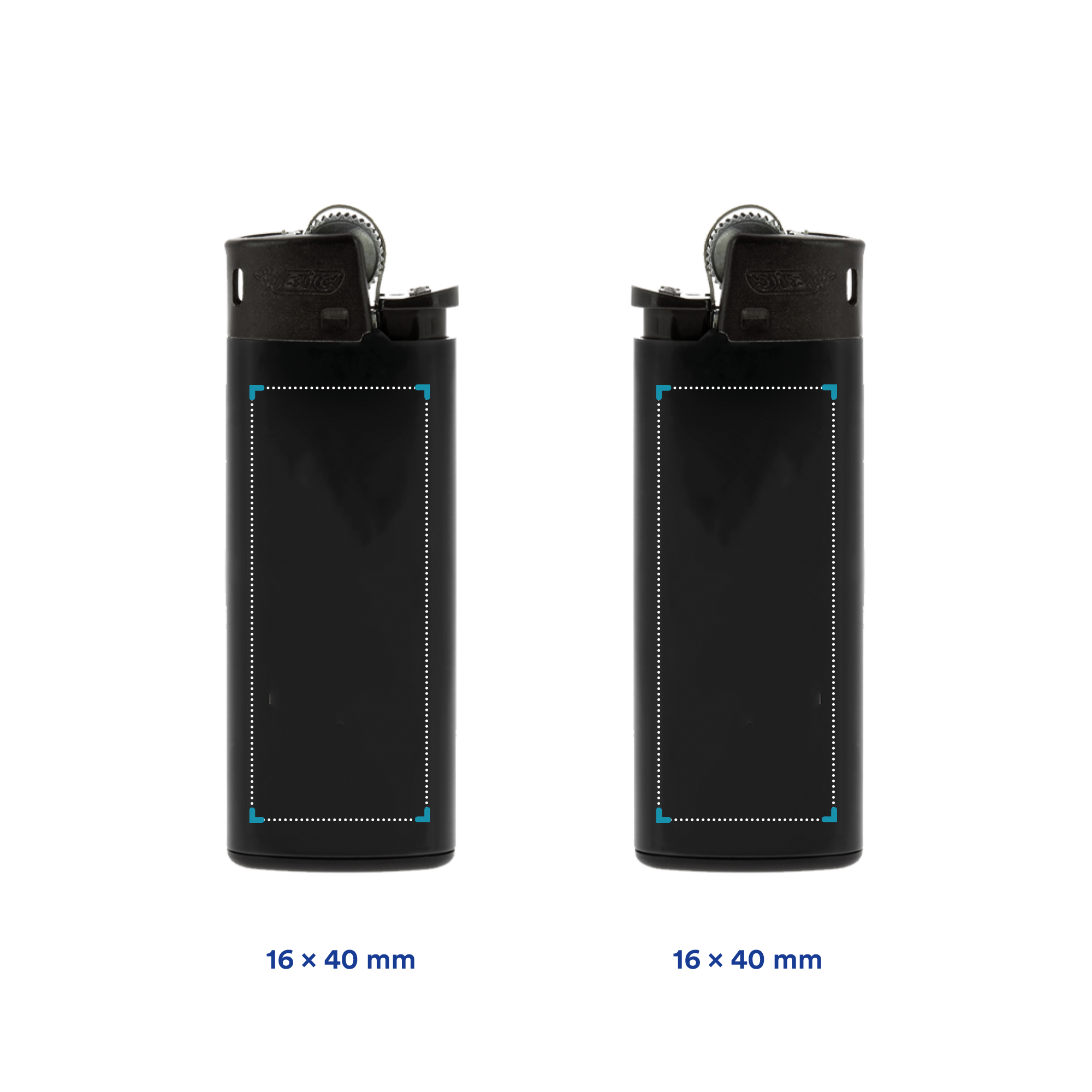Bic Briquet Mini J25 - Noir | Impression jusqu'à 4 couleurs