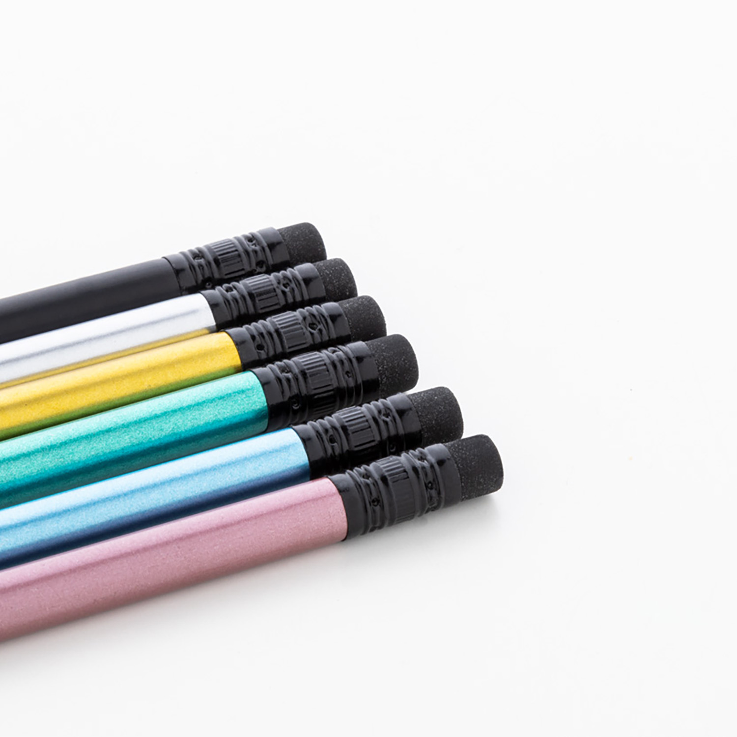 Mini-crayon avec gomme – HB | Taillé | Quadrichromie