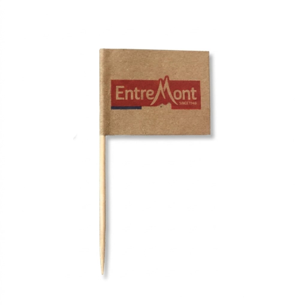 Sandwichprikkers Movi - Vlaggetje | Kraft papier | 50 x30 | Full Colour