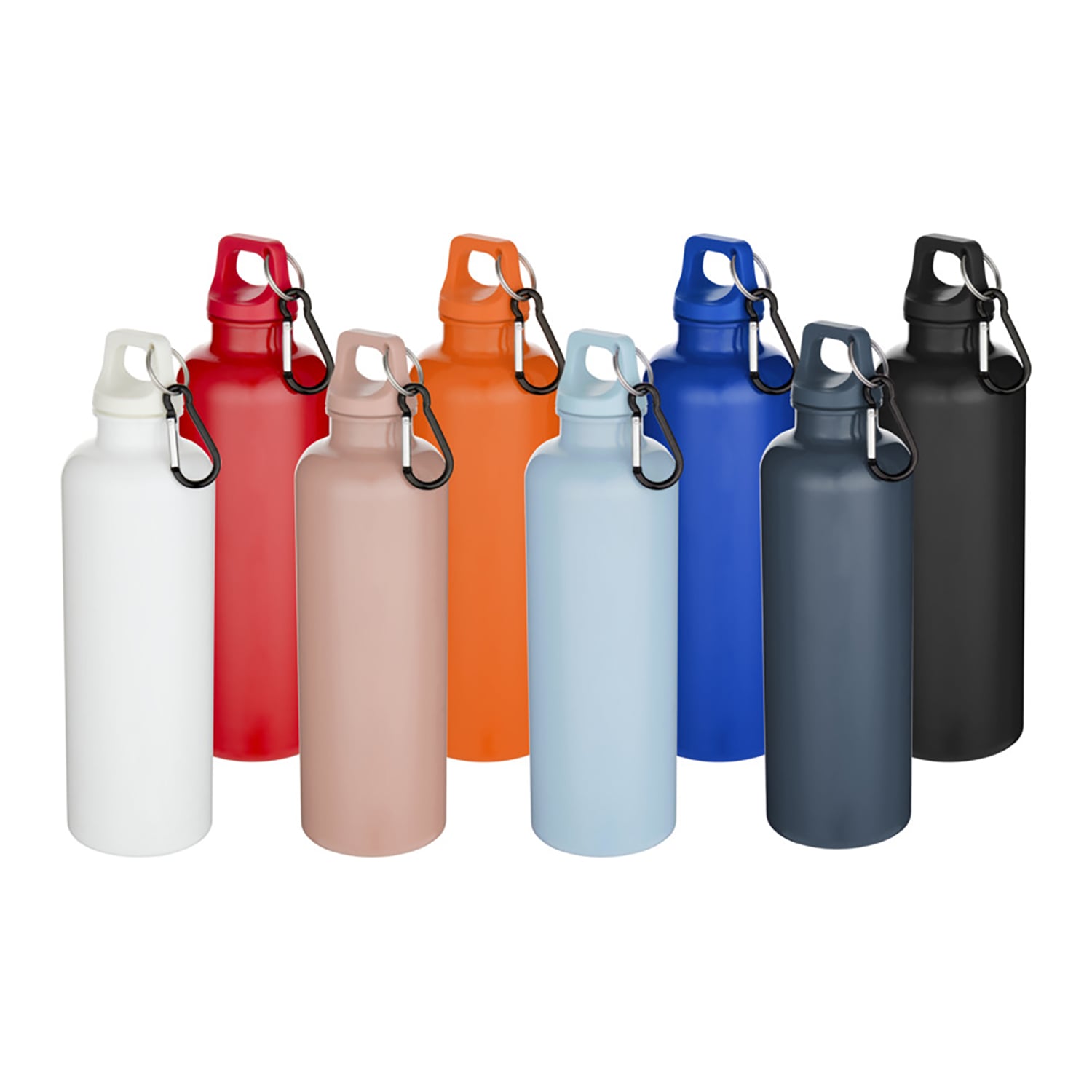 Auslaufsichere trinkflasche – 750 ml | Recycelter kunststoff | Mit karabiner | Leicht