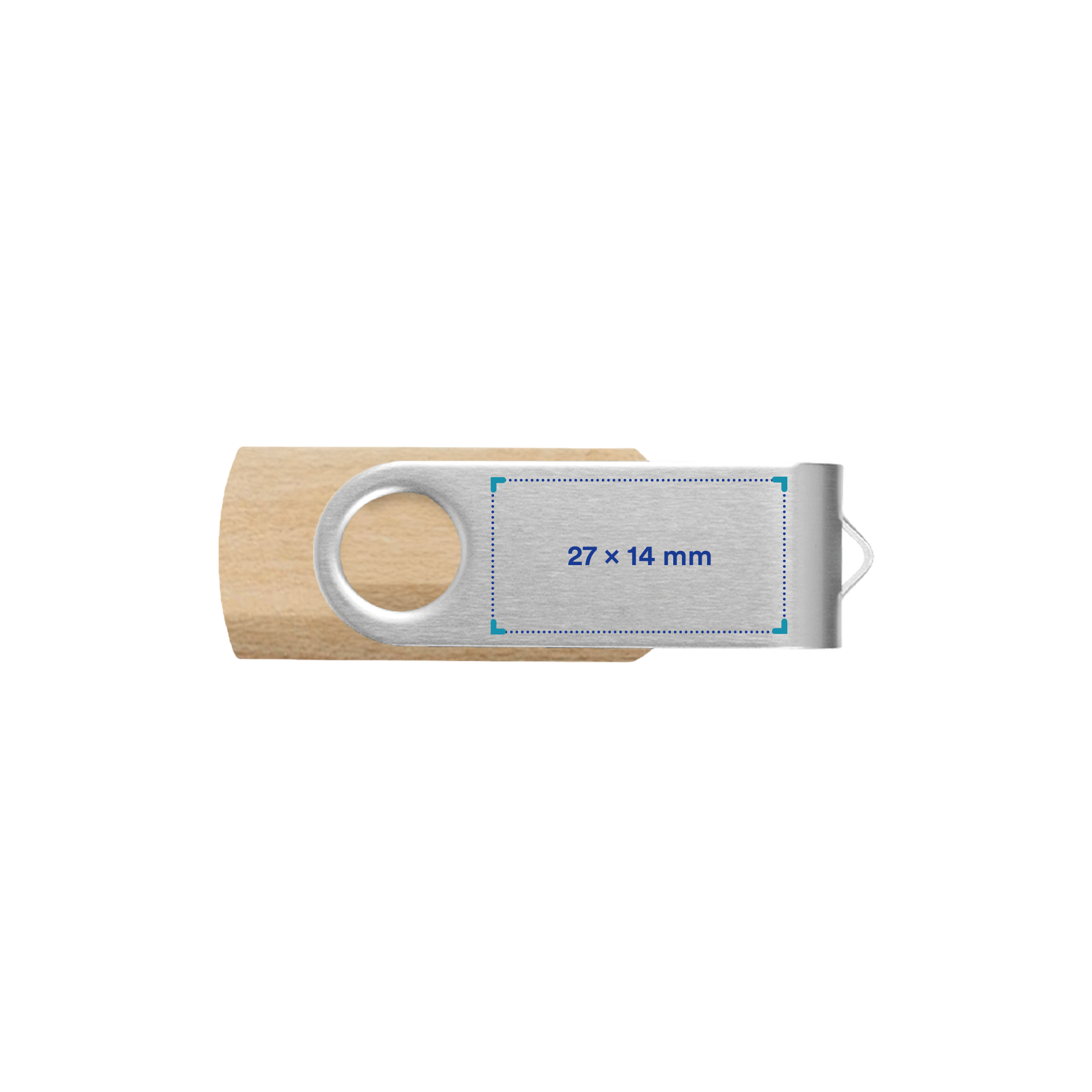 Clé USB en bois | 2-16 Go | Jusqu'à deux couleurs d'impression