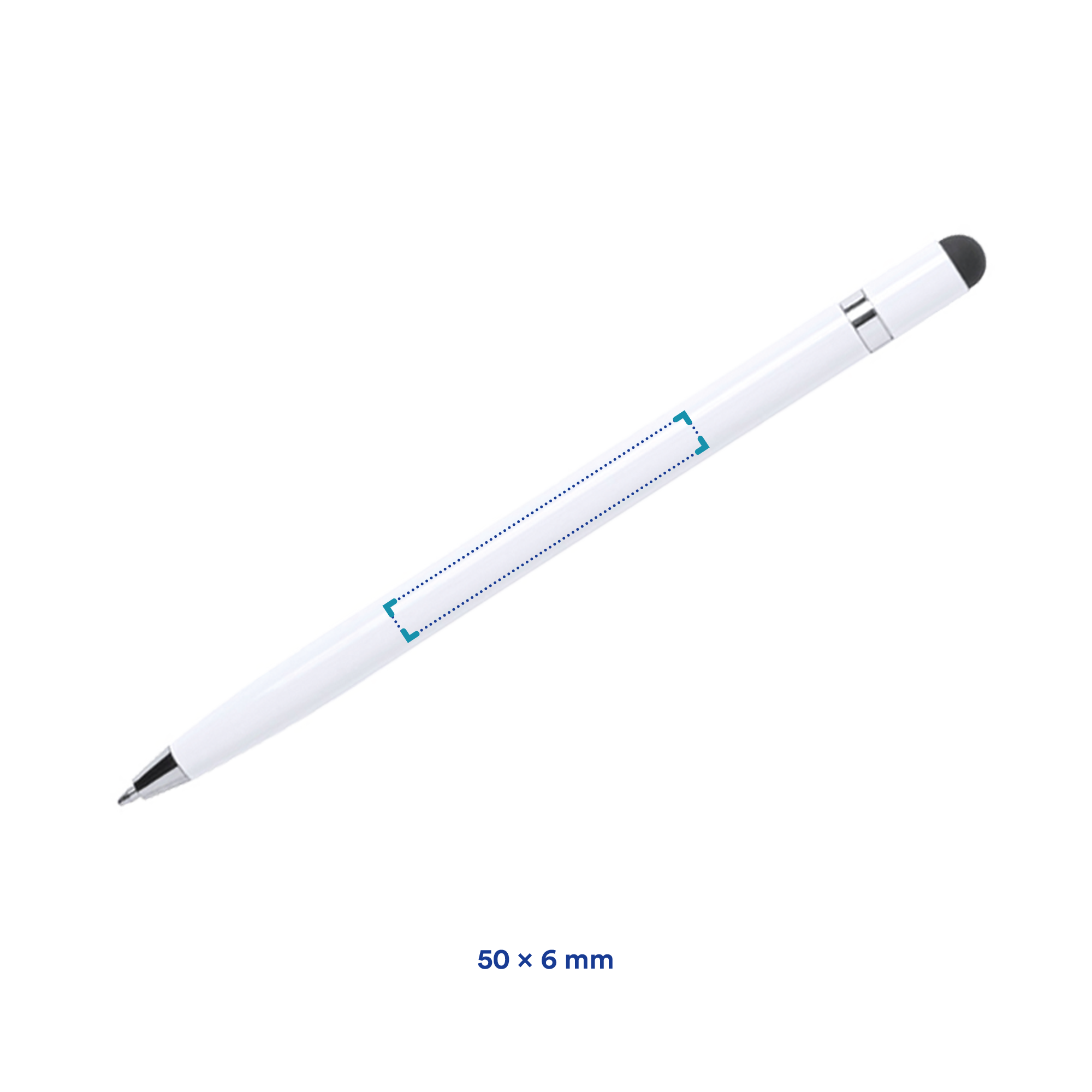 Stylo à bille | Écran tactile | Aluminium | Encre bleue