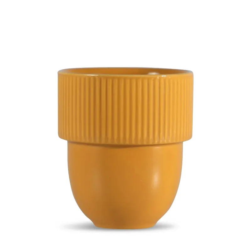 Steinzeugbecher – 270 ml | Natürliche Optik | Matte Oberfläche | Mit Henkel