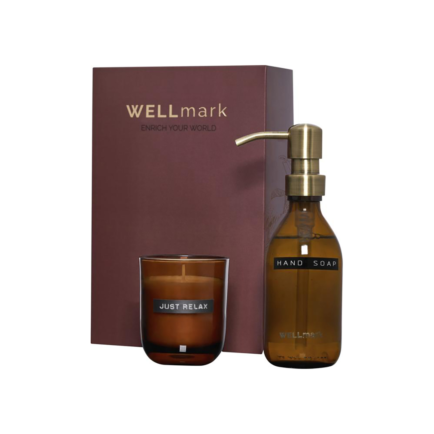 Wellmark Geschenkset – Handzeep & geurkaars | 250 ml | 150 g