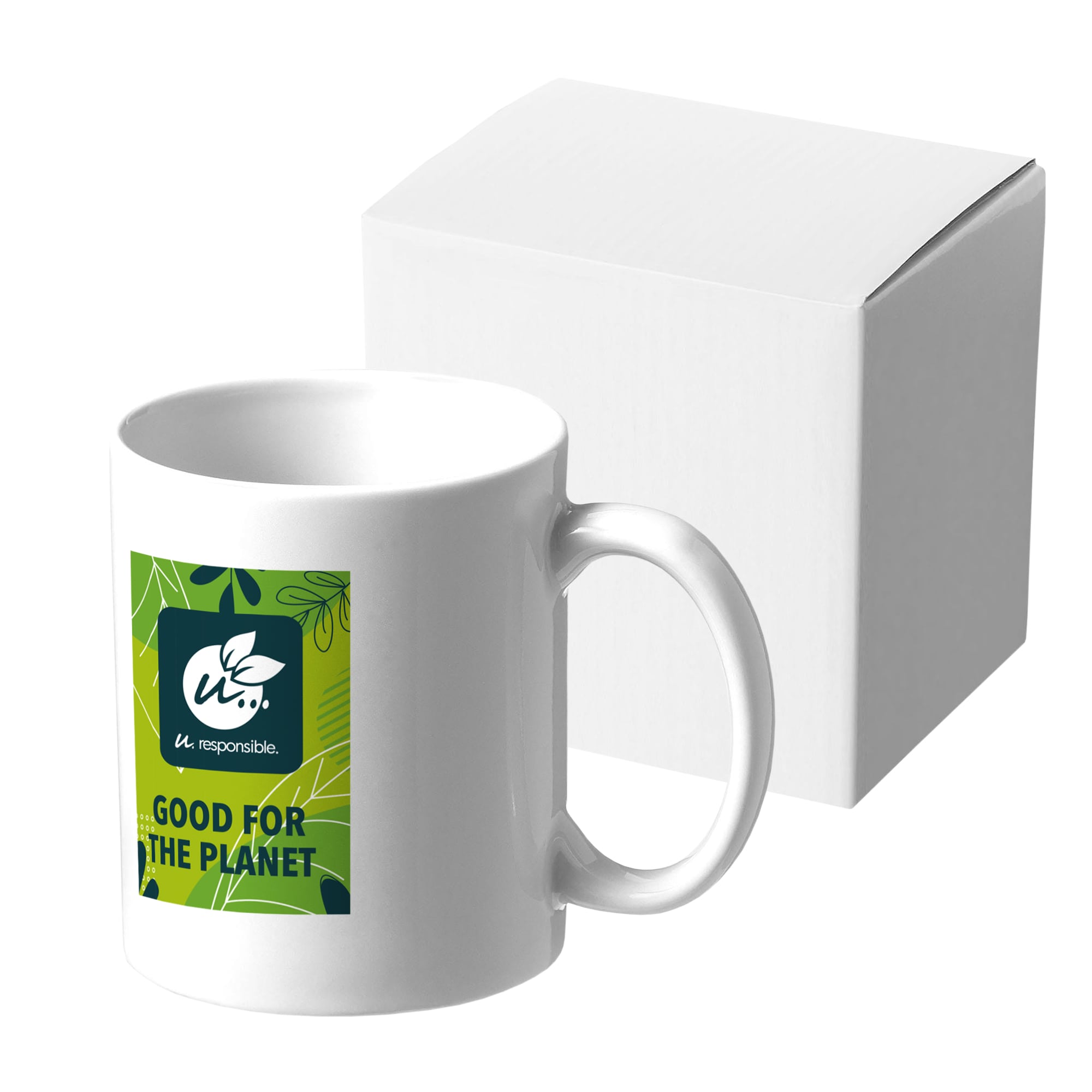 Tazza - 330 ml | Ceramica | Bianco | Veloce | Stampa fino a 4 colori