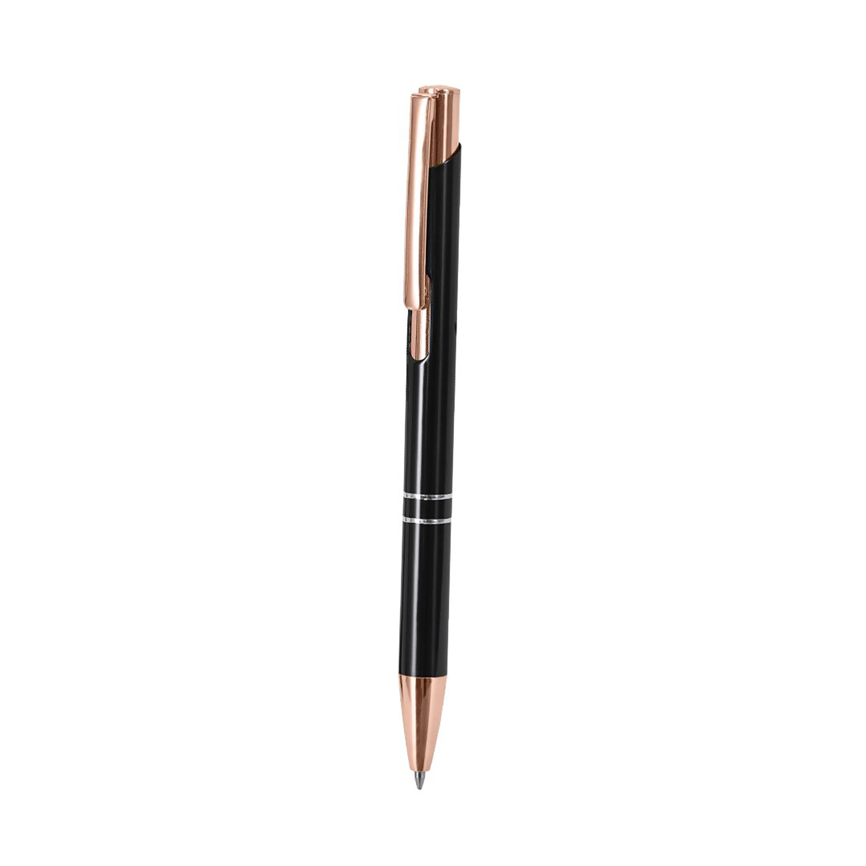 Penna – Alluminio riciclato | Meccanismo a scatto | Dettagli oro rosa