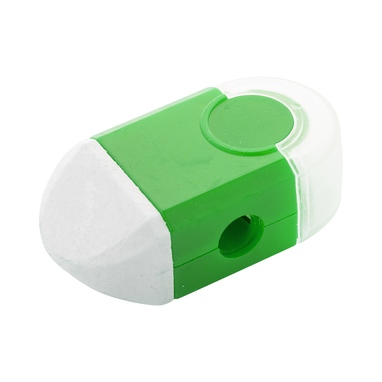 Taille-crayon avec gomme – Design 2-en-1 | Compact | Pratique