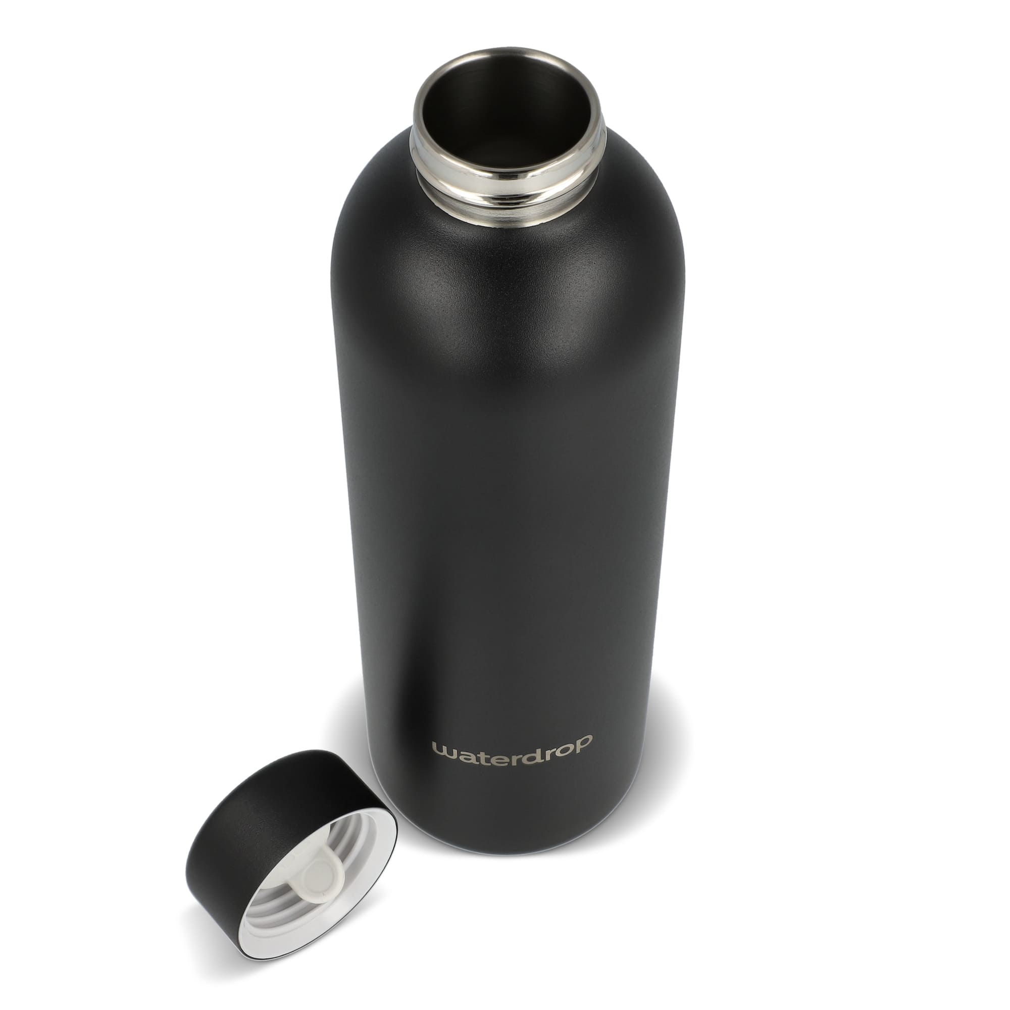 Waterdrop steel Bottiglia termica – 600 ml | Acciaio inox | Tappo acciaio