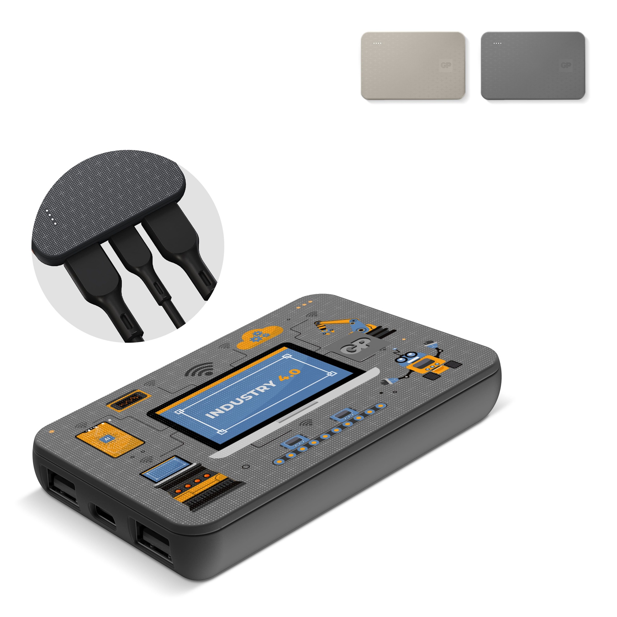 Powerbank Sara – 5000 mAh | 3 poorten