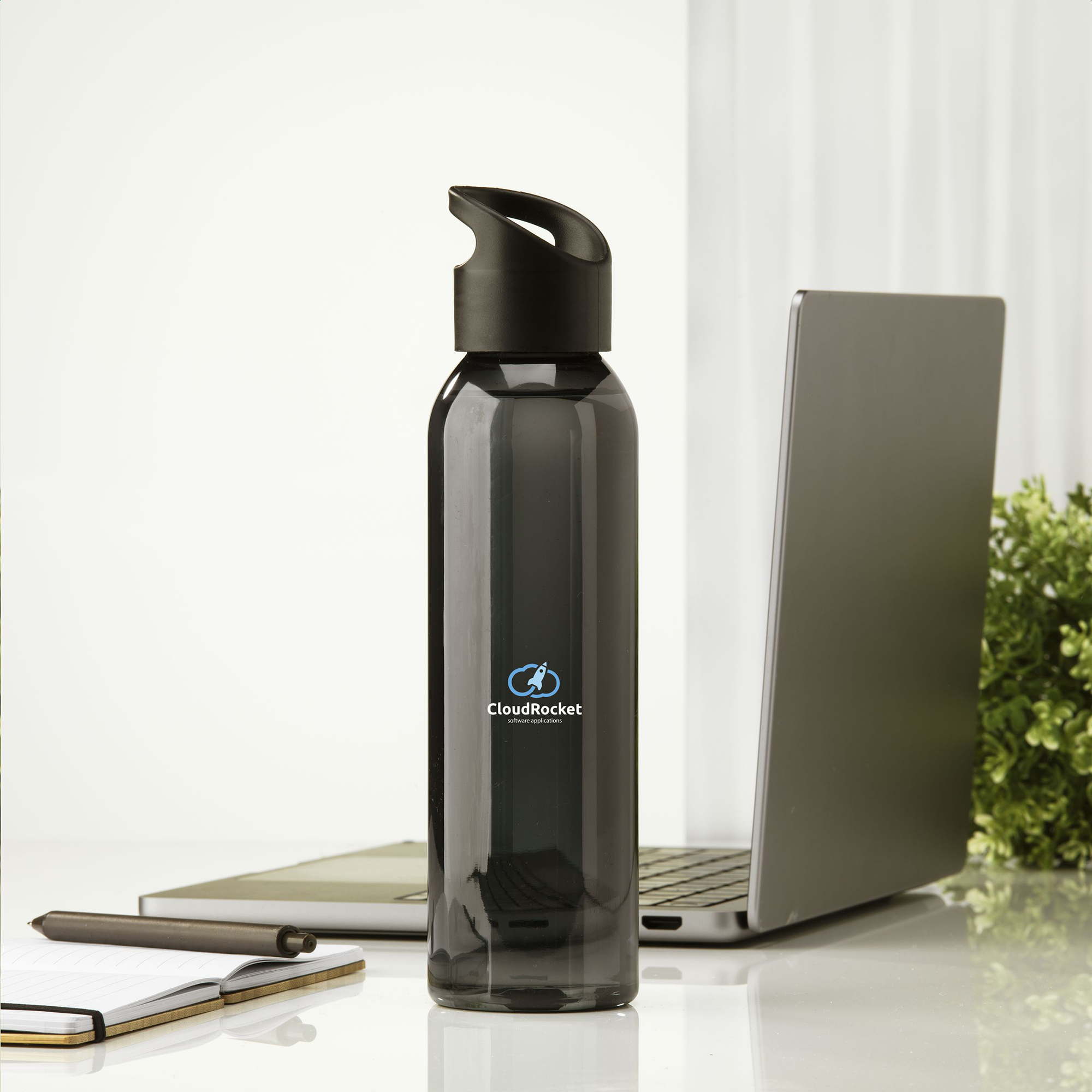 Wasserflasche aus RPET – 650 ml | Klare Optik | GRS-zertifiziert | Schraubdeckel | Auslaufsicher