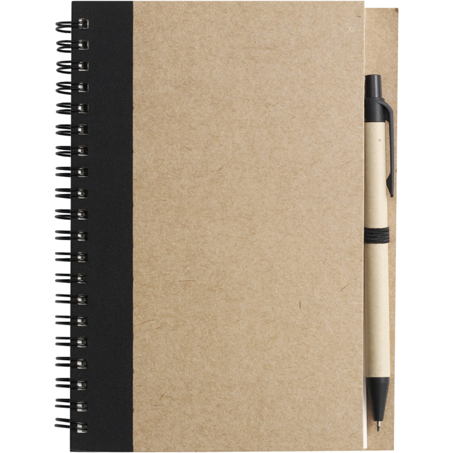 Raccoglitore ad anelli per quaderno - A6 | 120 fogli | Carta riciclata | Con penna