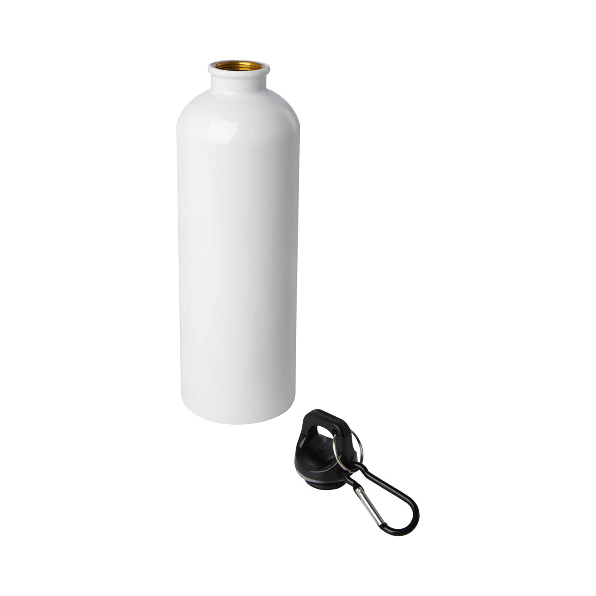 Gourde – 750 ml | Acier Inox Recyclé | Simple Paroi | Mousqueton