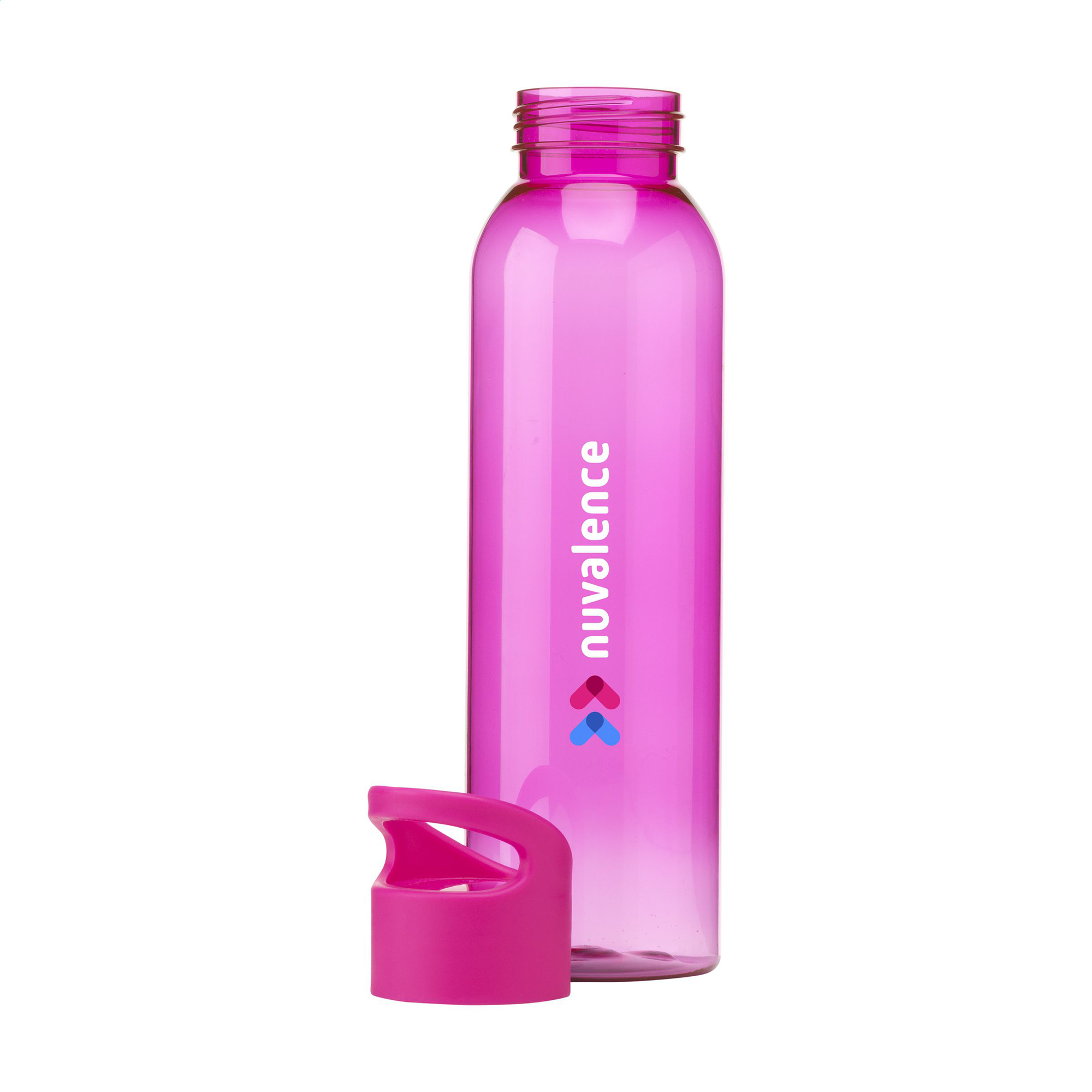 Wasserflasche aus RPET – 650 ml | Klare Optik | GRS-zertifiziert | Schraubdeckel | Auslaufsicher