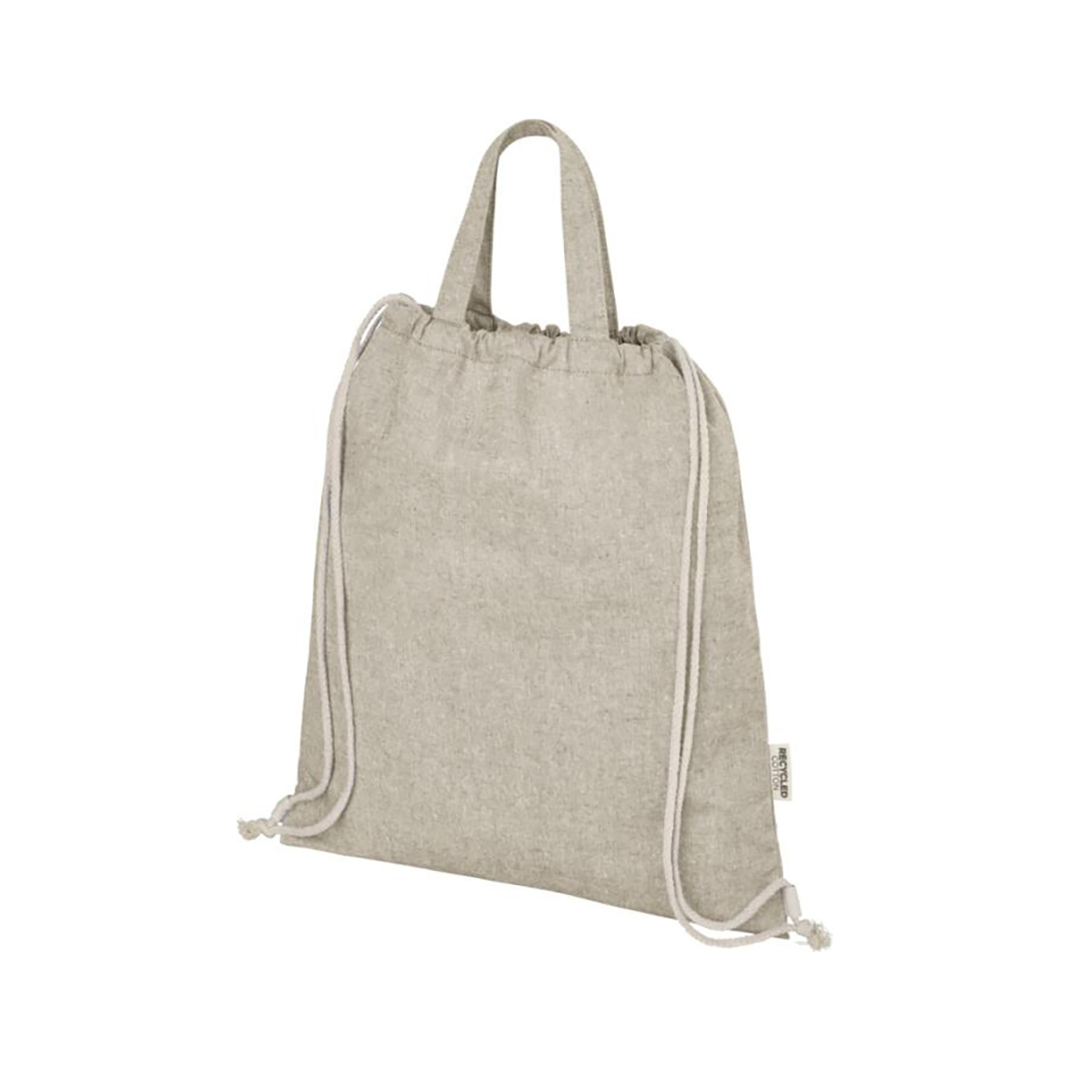 Katoenen rugzakje - Gerecycled katoen | 150 g/m² | Extra draaghengsels