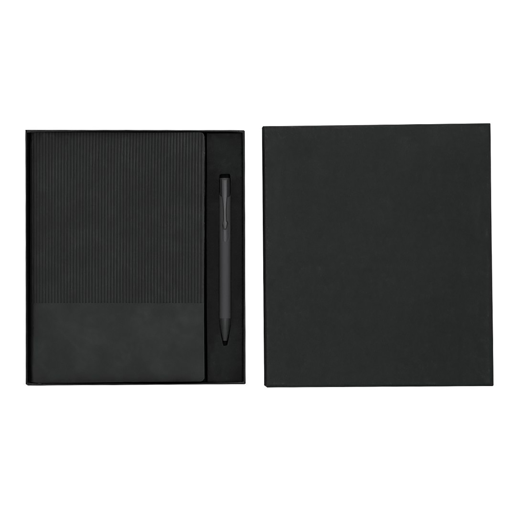 Schrijfset Milan – Gerecycled design | Notitieboek & pen | PU en aluminium