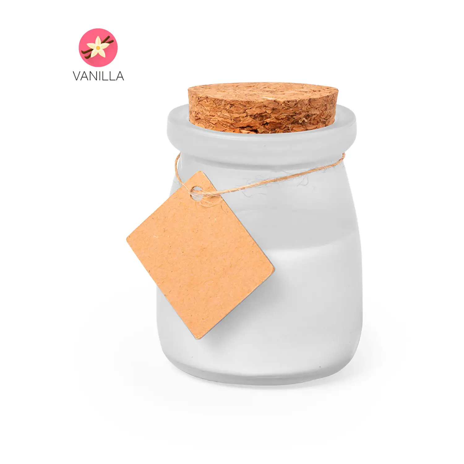 Kaars Mees – Glas | Kurken Deksel | Vanillegeur | Decoratief | Herbruikbaar Potje