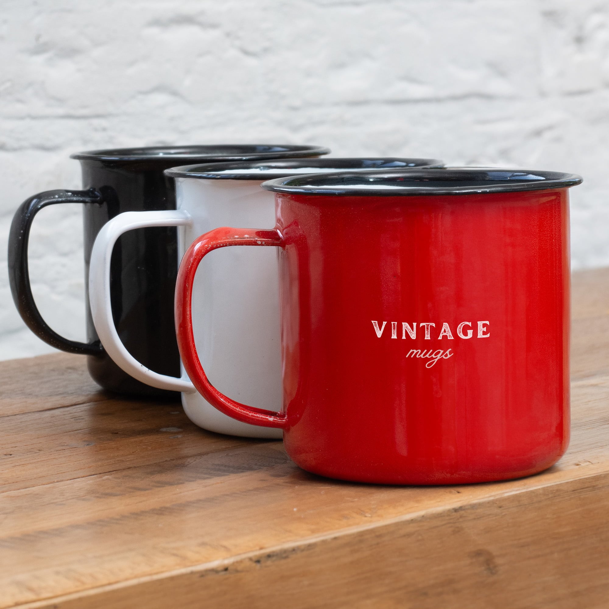Emaille mok Sonja - 350 ml | Gekleurd | Budget - Vintage design | Tot 4 kleuren bedrukken