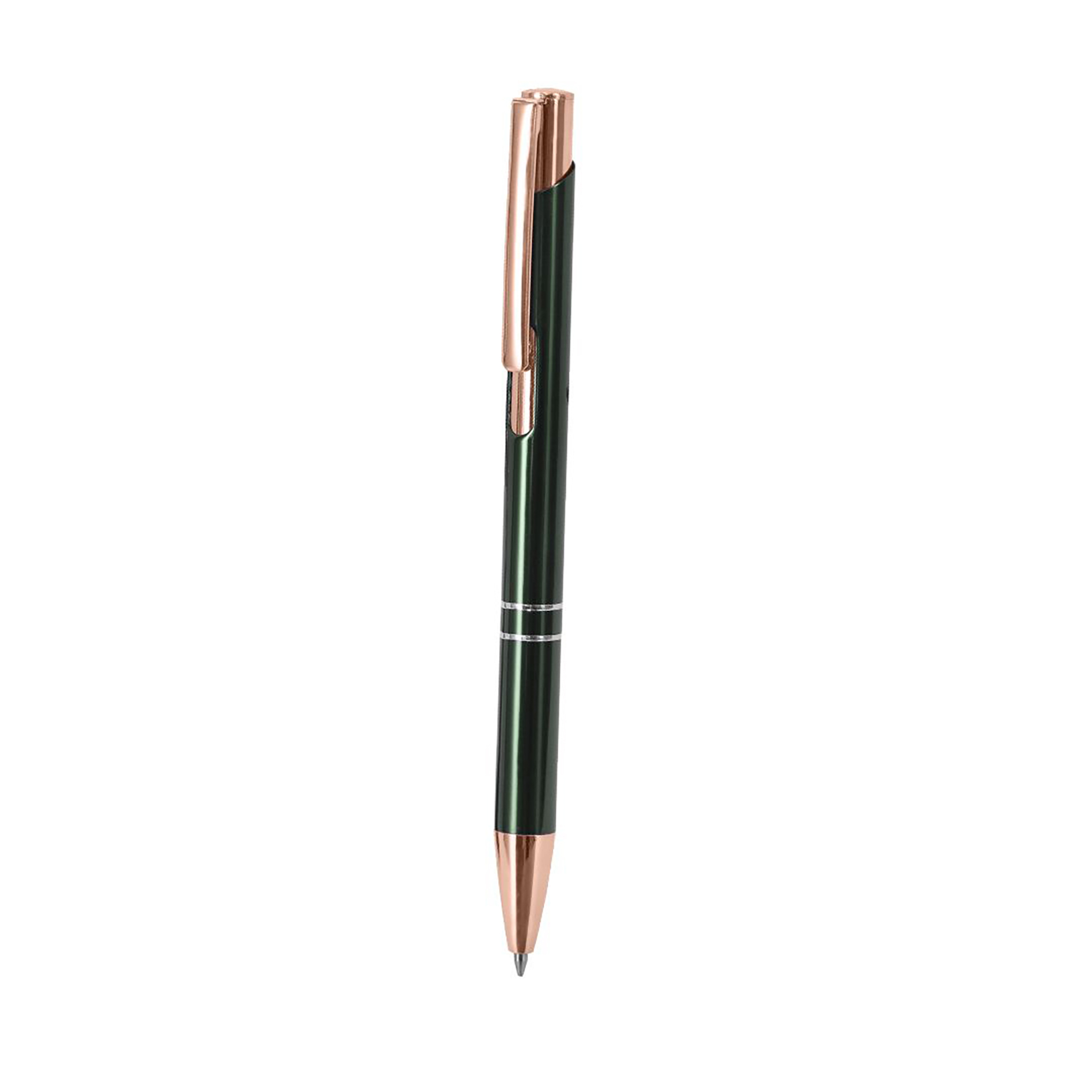 Penna – Alluminio riciclato | Meccanismo a scatto | Dettagli oro rosa