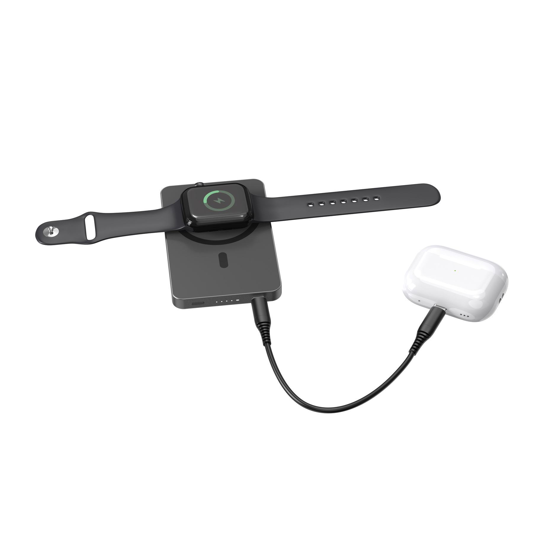 Power Bank – 5000 mAh | Ricarica magnetica wireless 15 W | USB-C PD 20 W | Alluminio riciclato RCS