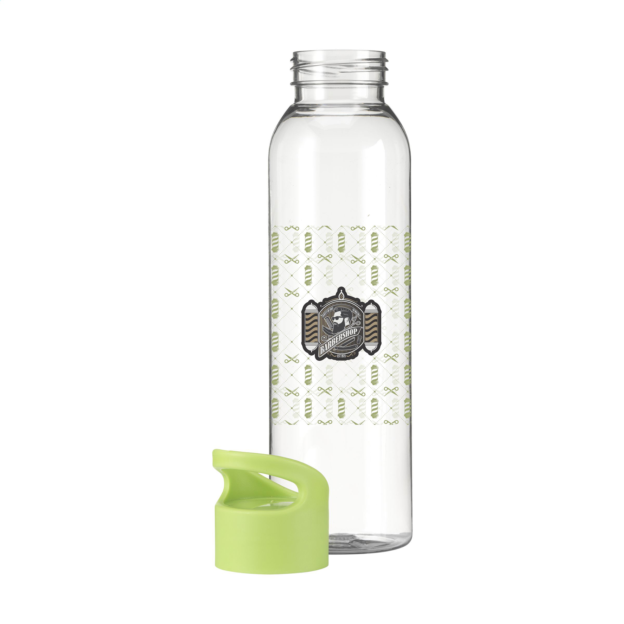 Wasserflasche aus RPET – 650 ml | Klare Optik | GRS-zertifiziert | Schraubdeckel | Auslaufsicher