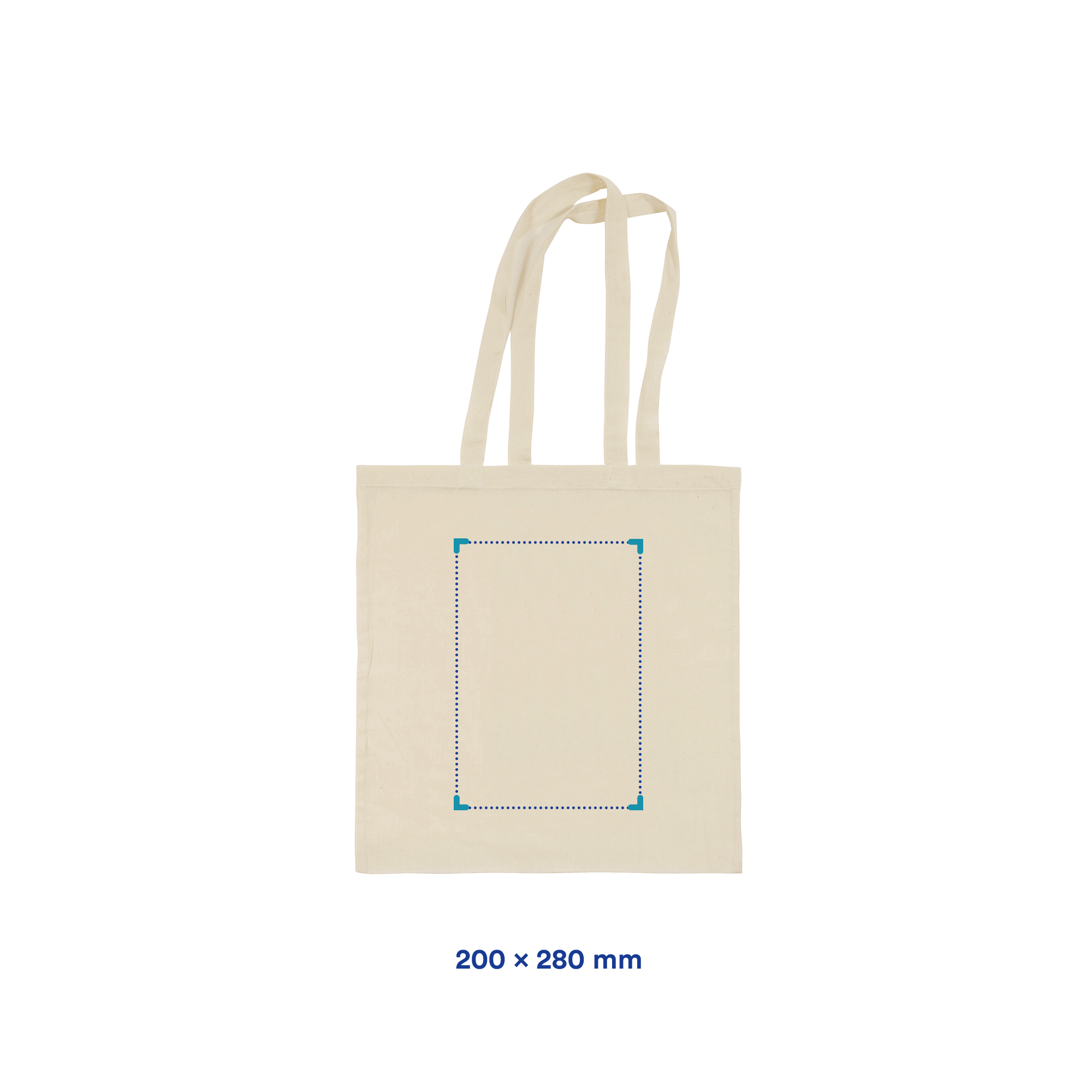 Sac en coton - Recyclé | Beige | 140 gr/m2 | Quadrichromie