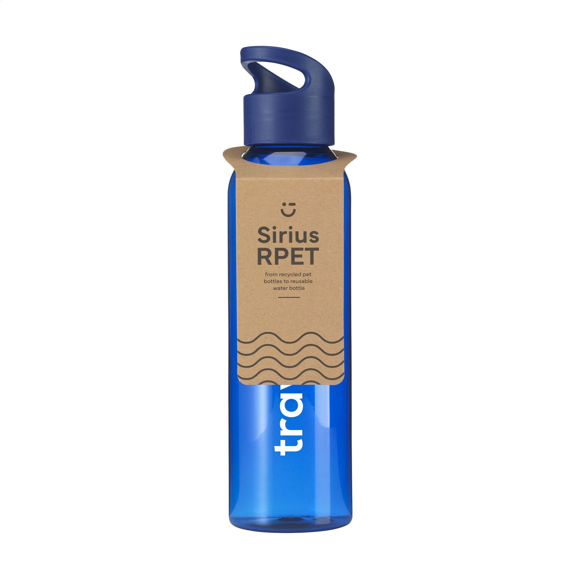 Wasserflasche aus RPET – 650 ml | Klare Optik | GRS-zertifiziert | Schraubdeckel | Auslaufsicher