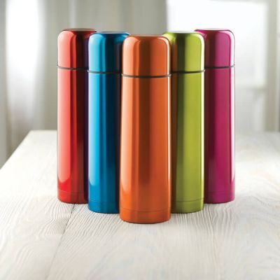 Bottiglia termica - 500 ml | Acciaio inossidabile metallico | A doppia parete