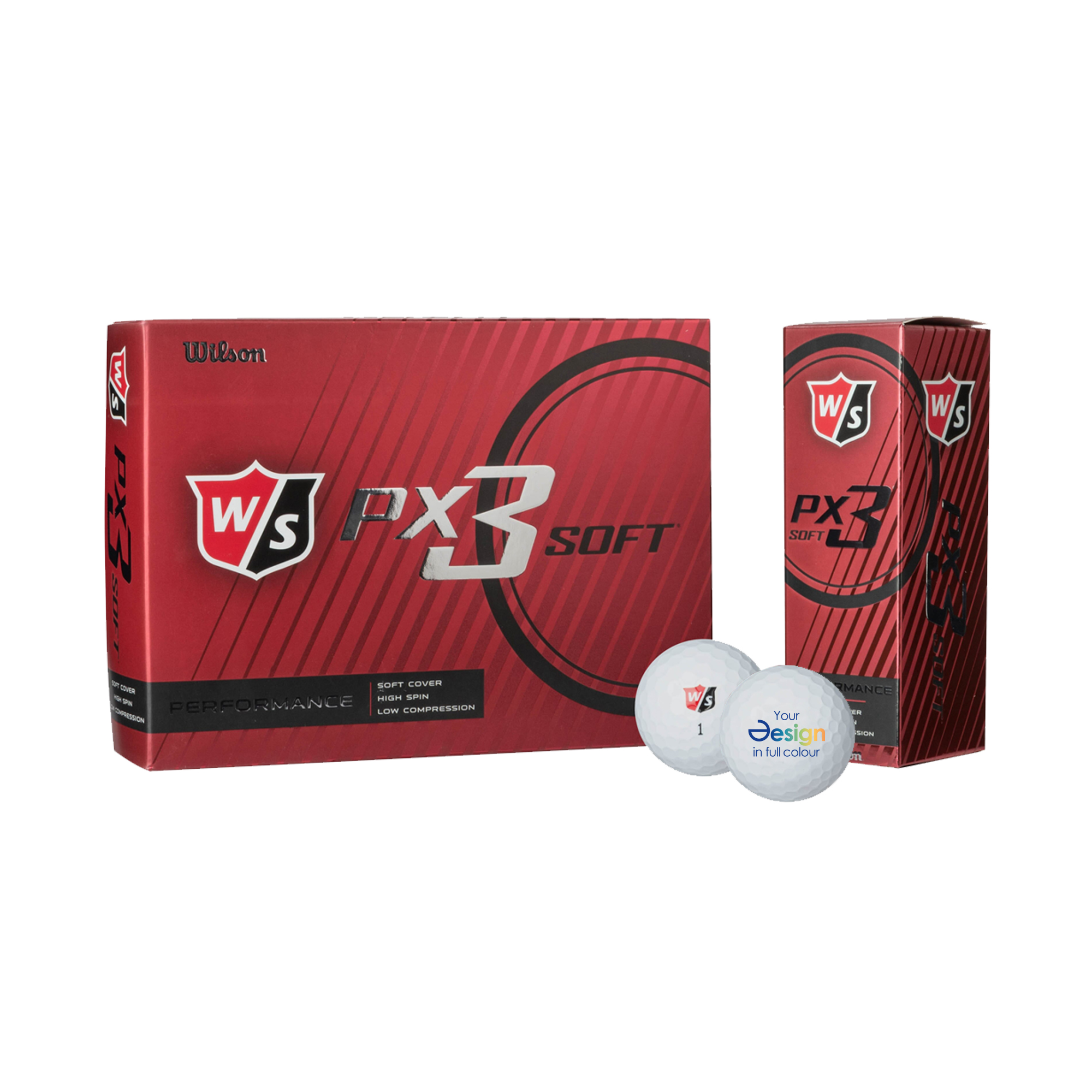 Palline da golf – Sensazione morbida e maggiore controllo | Struttura a 3 pezzi | Bassa compressione | Tutti i livelli
