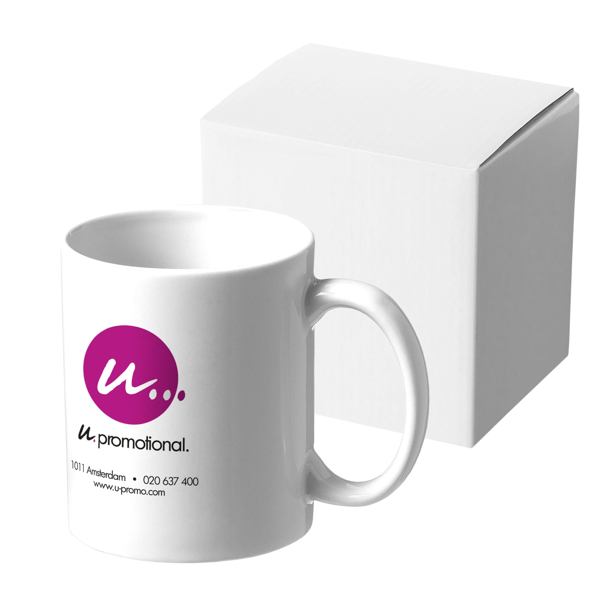 Tazza - 330 ml | Ceramica | Bianco | Veloce | Stampa fino a 4 colori
