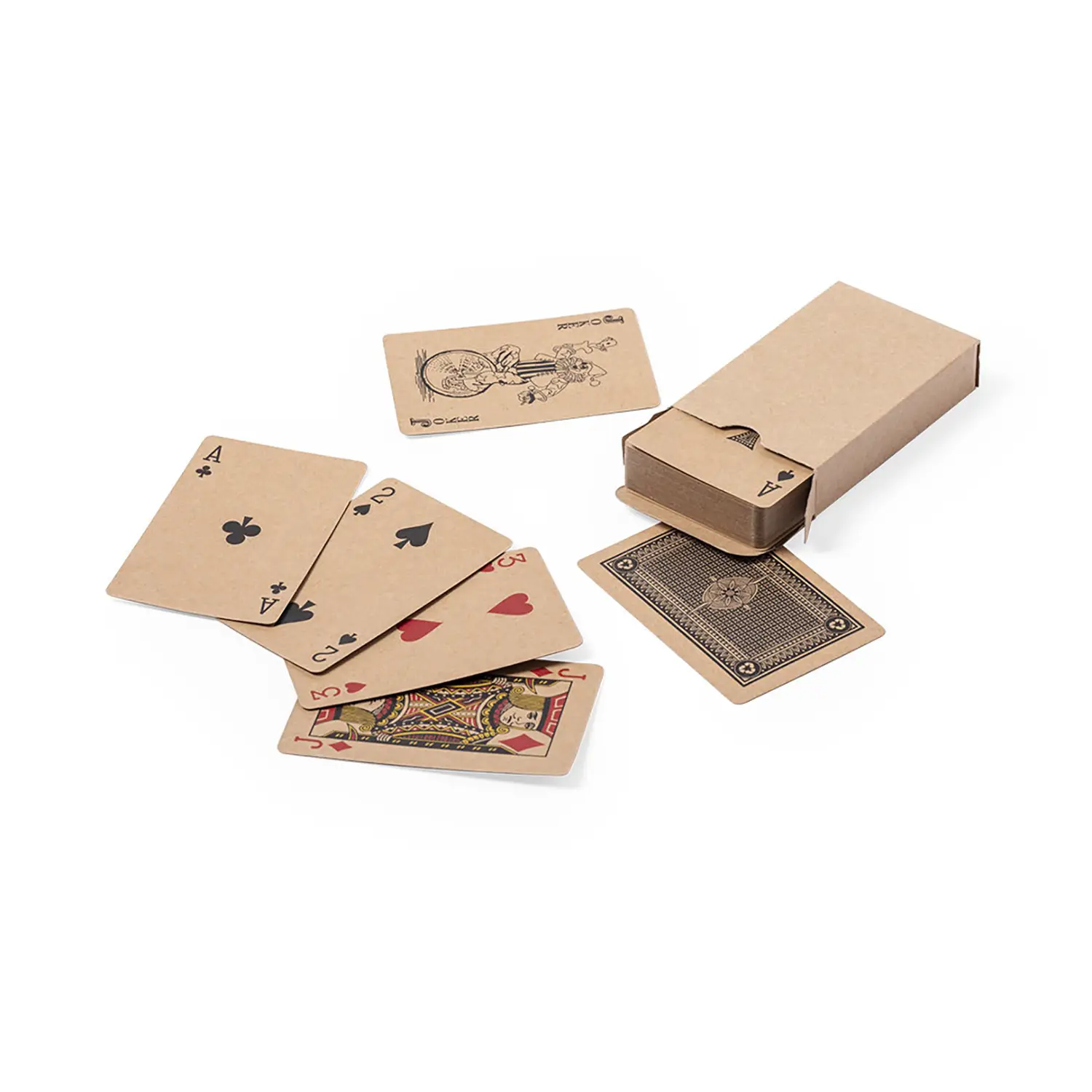 Jeu de cartes français – 54 cartes | Carton recyclé | Format compact | Boîte incluse